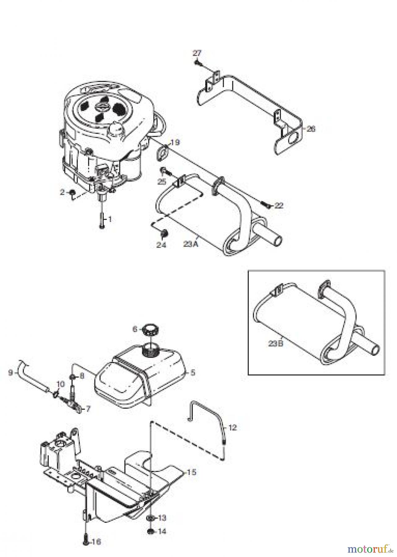  Global Garden Products GGP Frontmäher XM_Series 2006 XM 110- XM 130 XM 140 HD- XM 160 HD MOTOR 