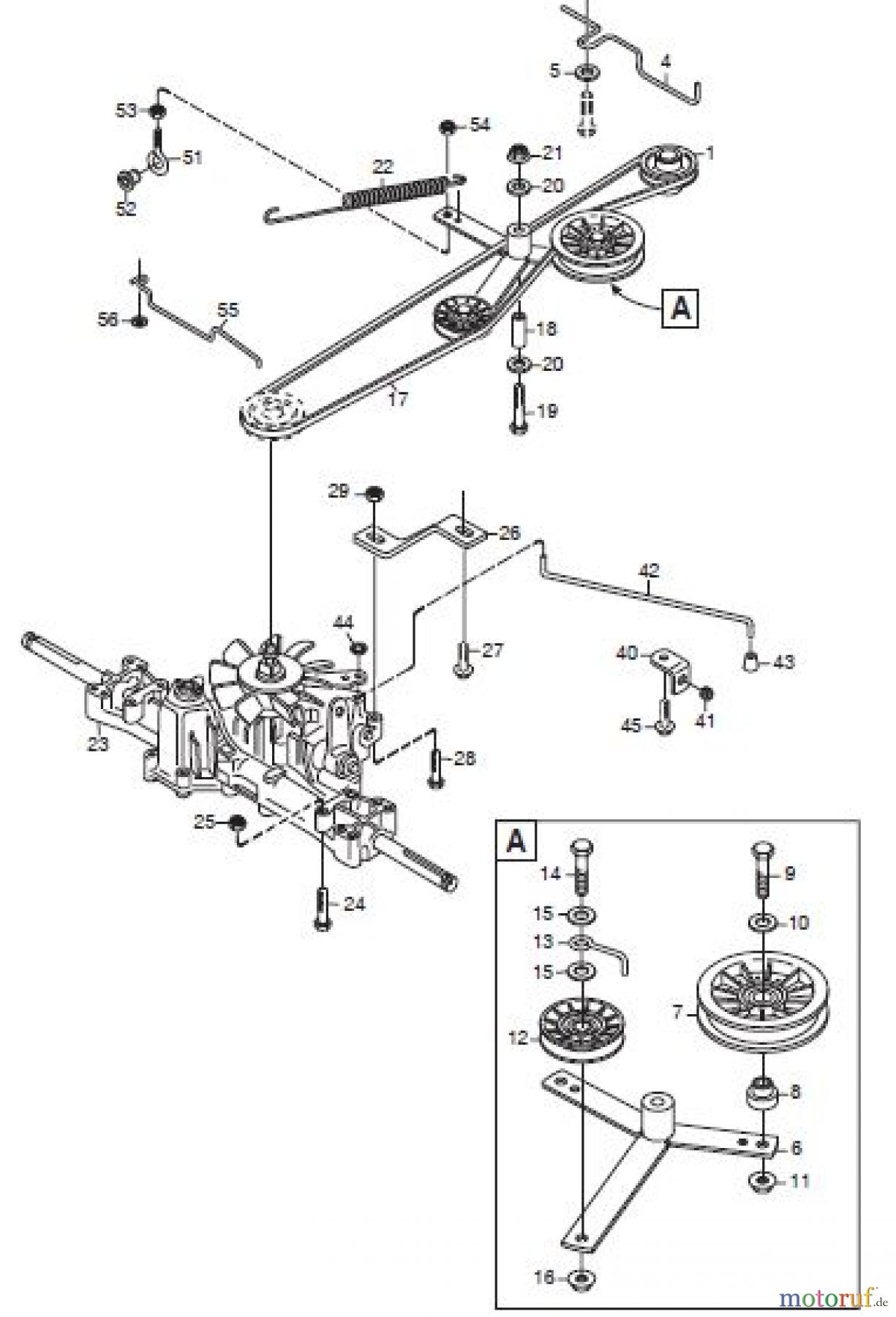  Global Garden Products GGP Frontmäher XM_Series 2006 XM 140 HD- XM 160 HD TRANSMISSION