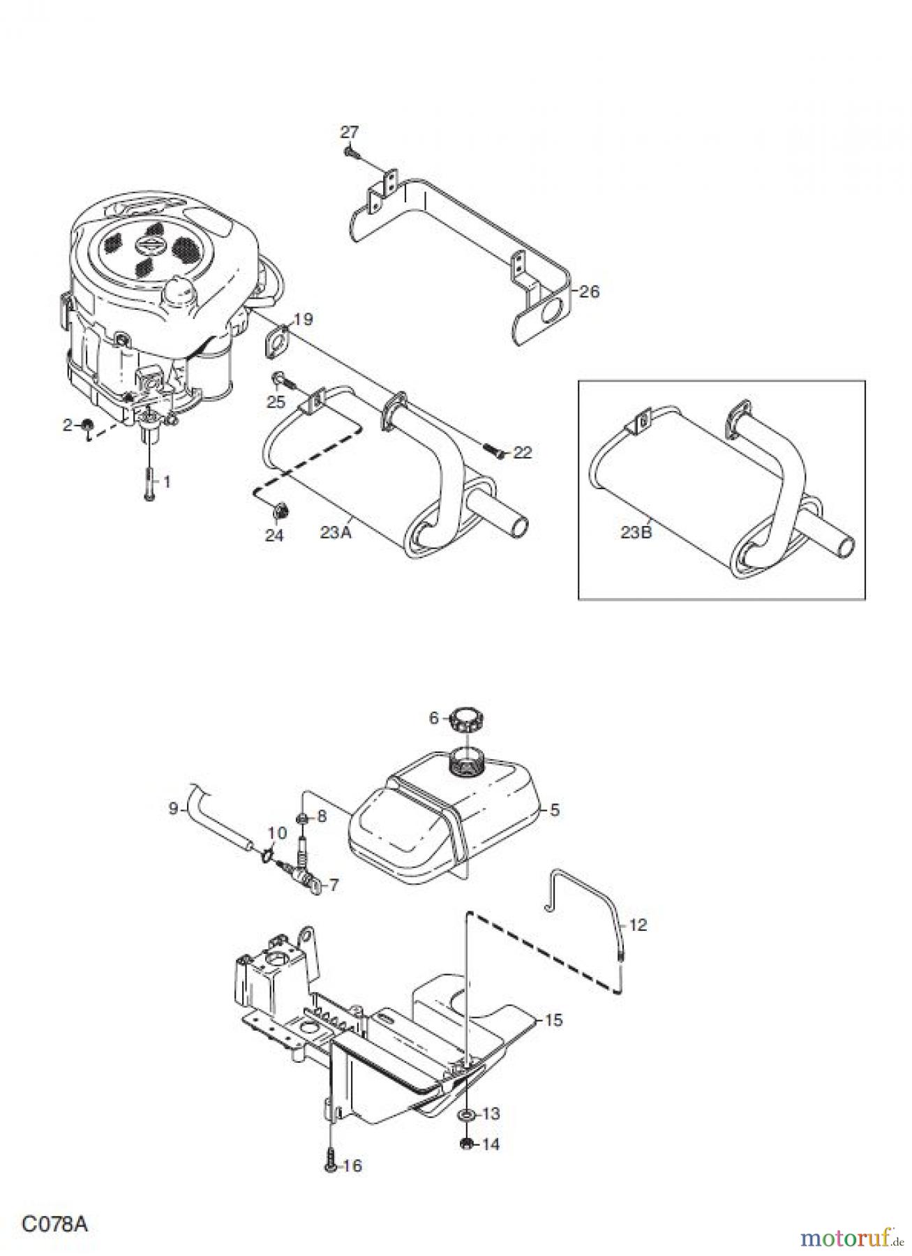  Global Garden Products GGP Frontmäher XM_Series 2008 XM 130 XM 140HD- XM 160 HD MOTOR