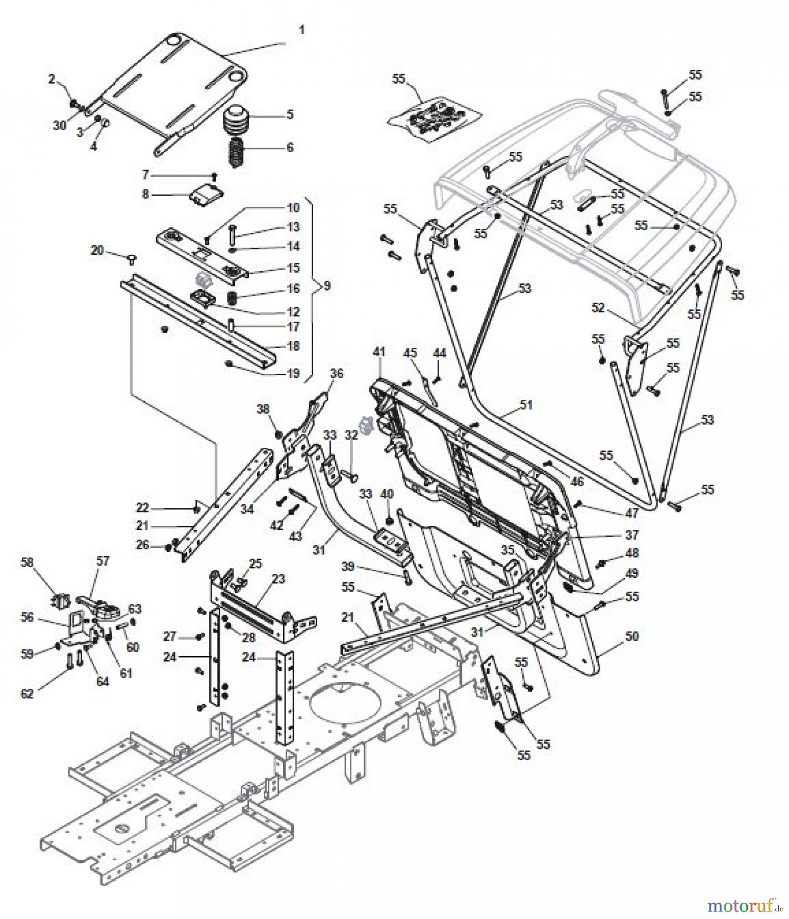  Global Garden Products GGP Aufsitzmäher Rider 66cm 2017 MJ 66 4M Hydro Chassis