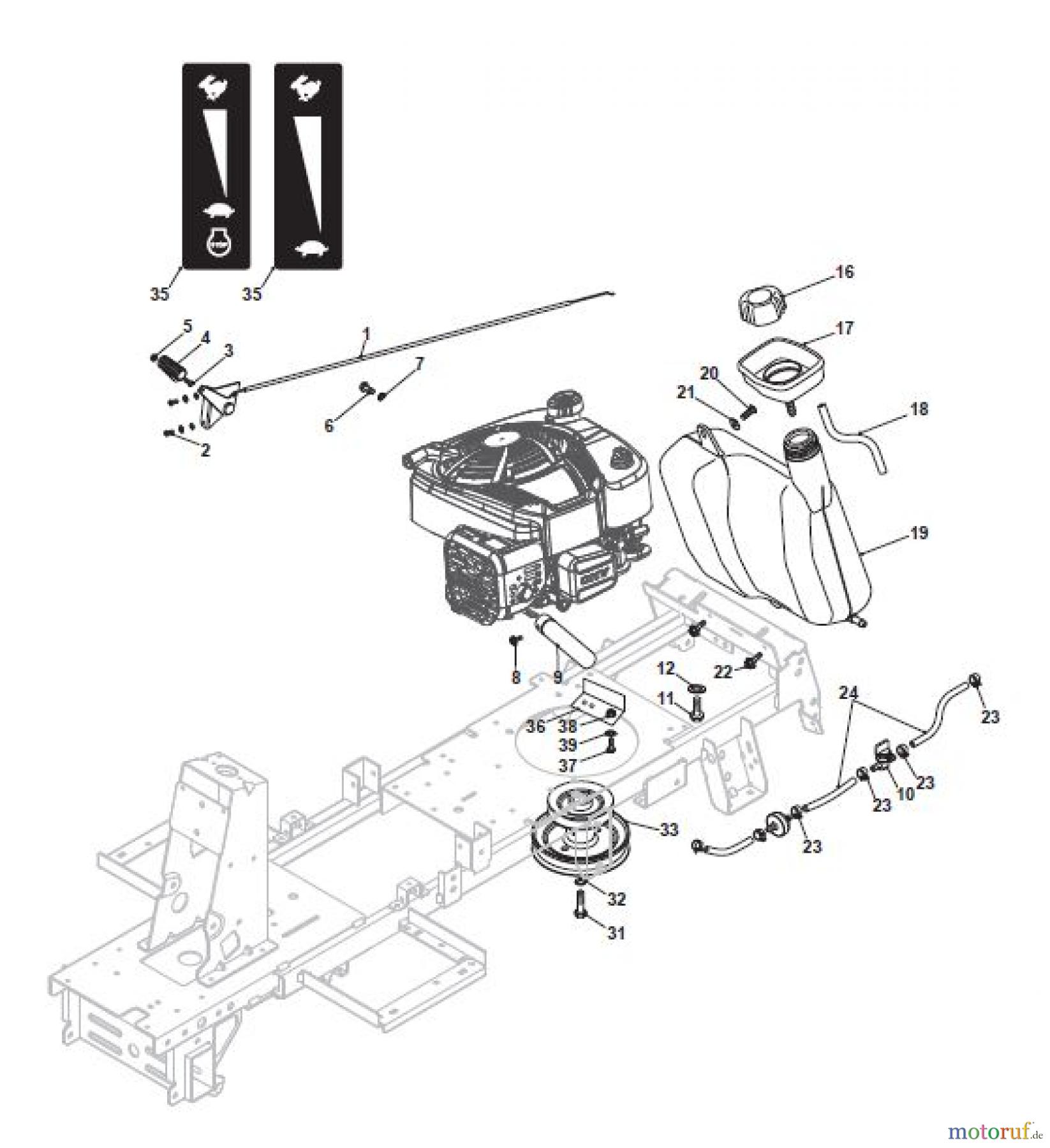  Global Garden Products GGP Aufsitzmäher Rider 66cm 2017 MJ 66 E Hydro Engine - B&S