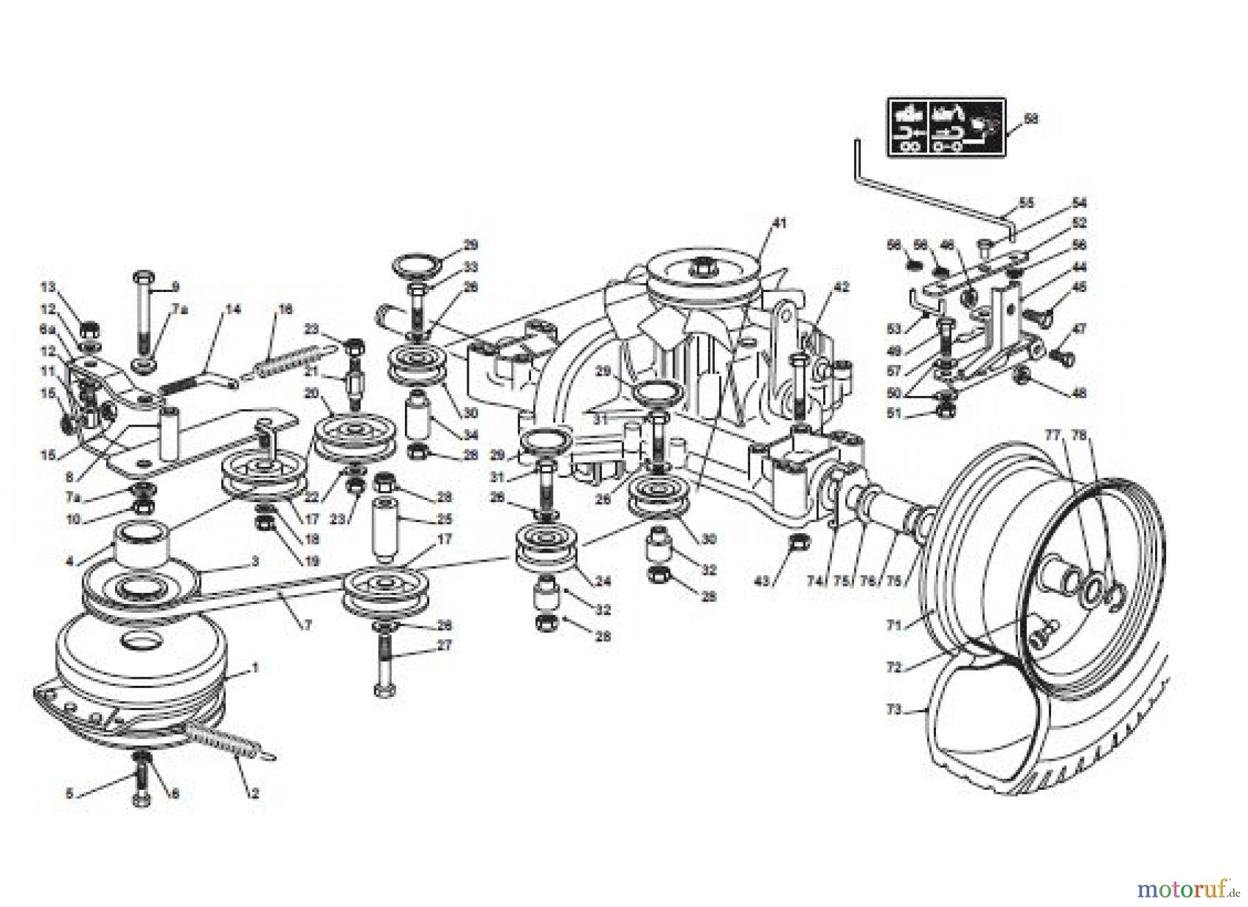  Global Garden Products GGP Aufsitzmäher Sammler Cellecting Pro 2017 TH4S 102 Hydro Transmission Ass.Y