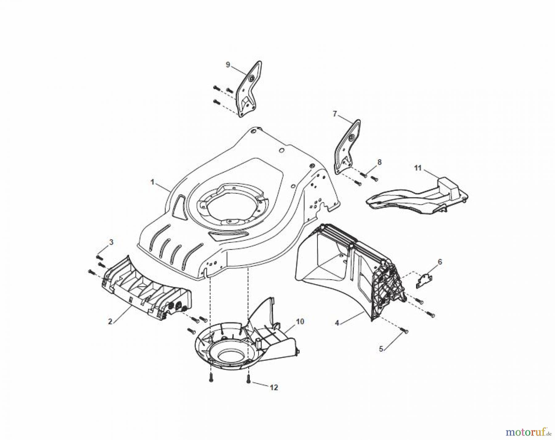  Global Garden Products GGP Rasenmäher Akku 2017 Mit Antrieb CRL-CSL 480 WS Li 80 - CRL-CSL 480 WSQ Li 80 Deck - CR