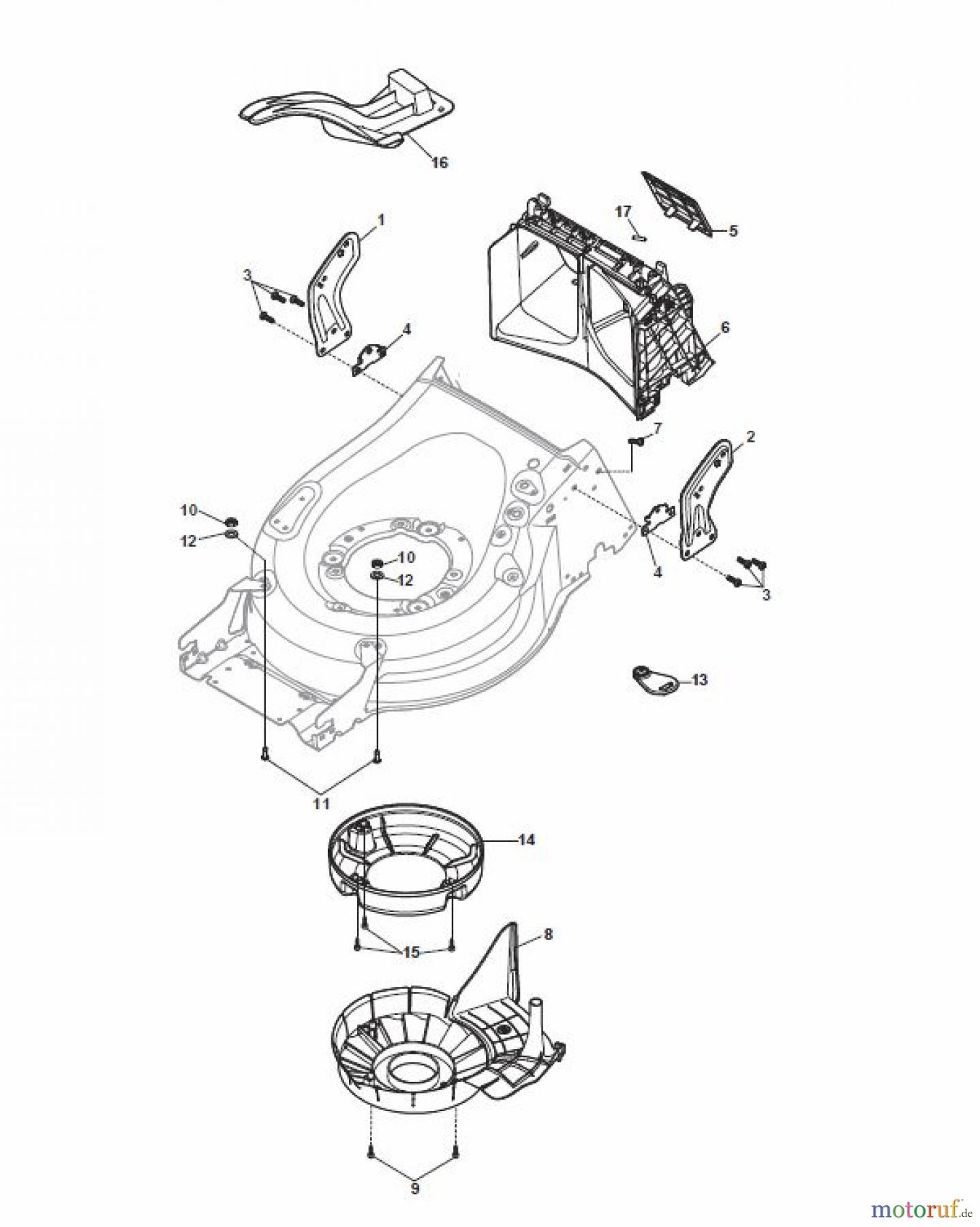  Global Garden Products GGP Rasenmäher Akku 2017 Mit Antrieb MP1 500 S Li 80 Protection, Belt