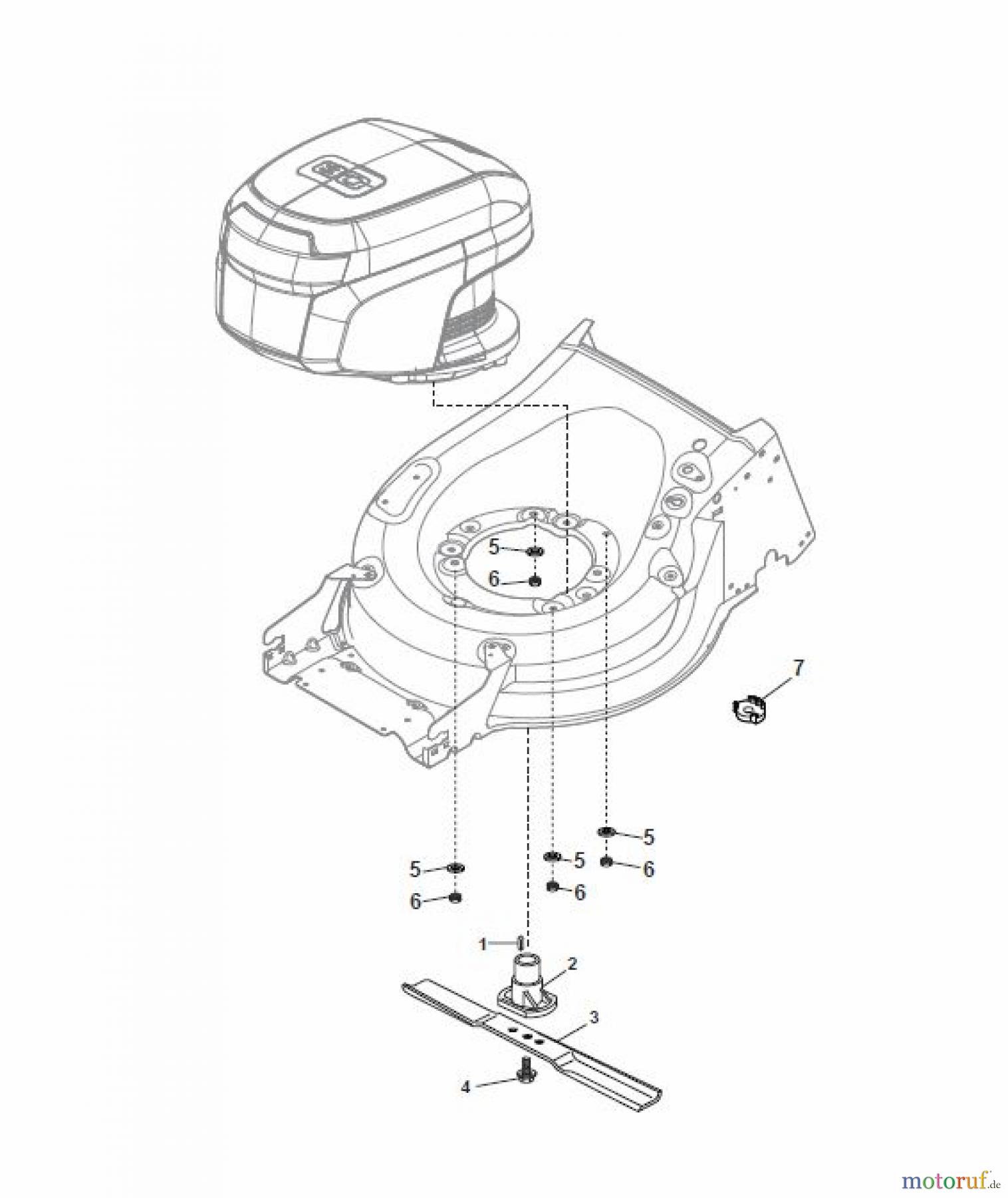  Global Garden Products GGP Rasenmäher Baujahr 2017 Akku 2017 Ohne Antrieb MP1 500 Li 80 Blade