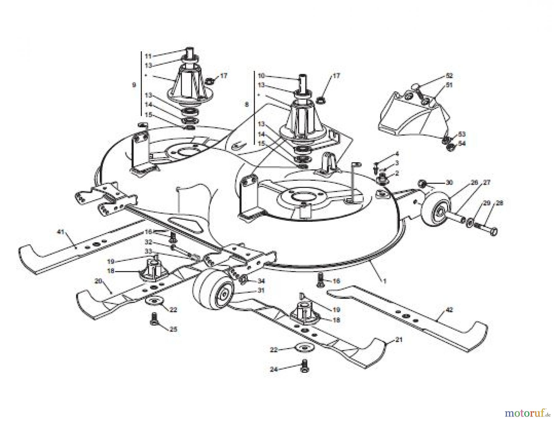  Global Garden Products GGP Aufsitzmäher Sammler Cellecting Pro 2017 TH4Y 102 Hydro Cutting Plate