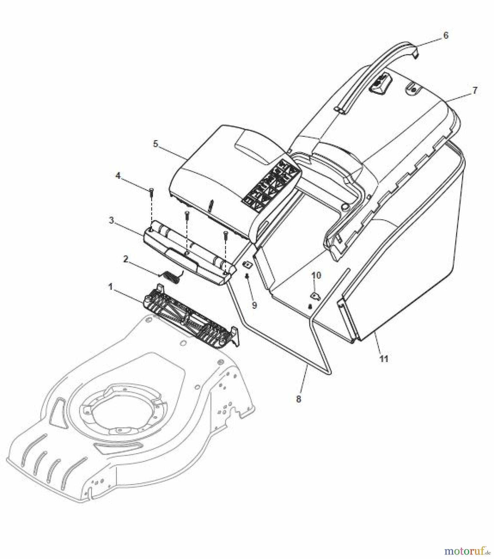  Global Garden Products GGP Rasenmäher Benzin Mit Antrieb 2017 CR-CS 484 WS - CR-CS 484 WSQ Fangsack