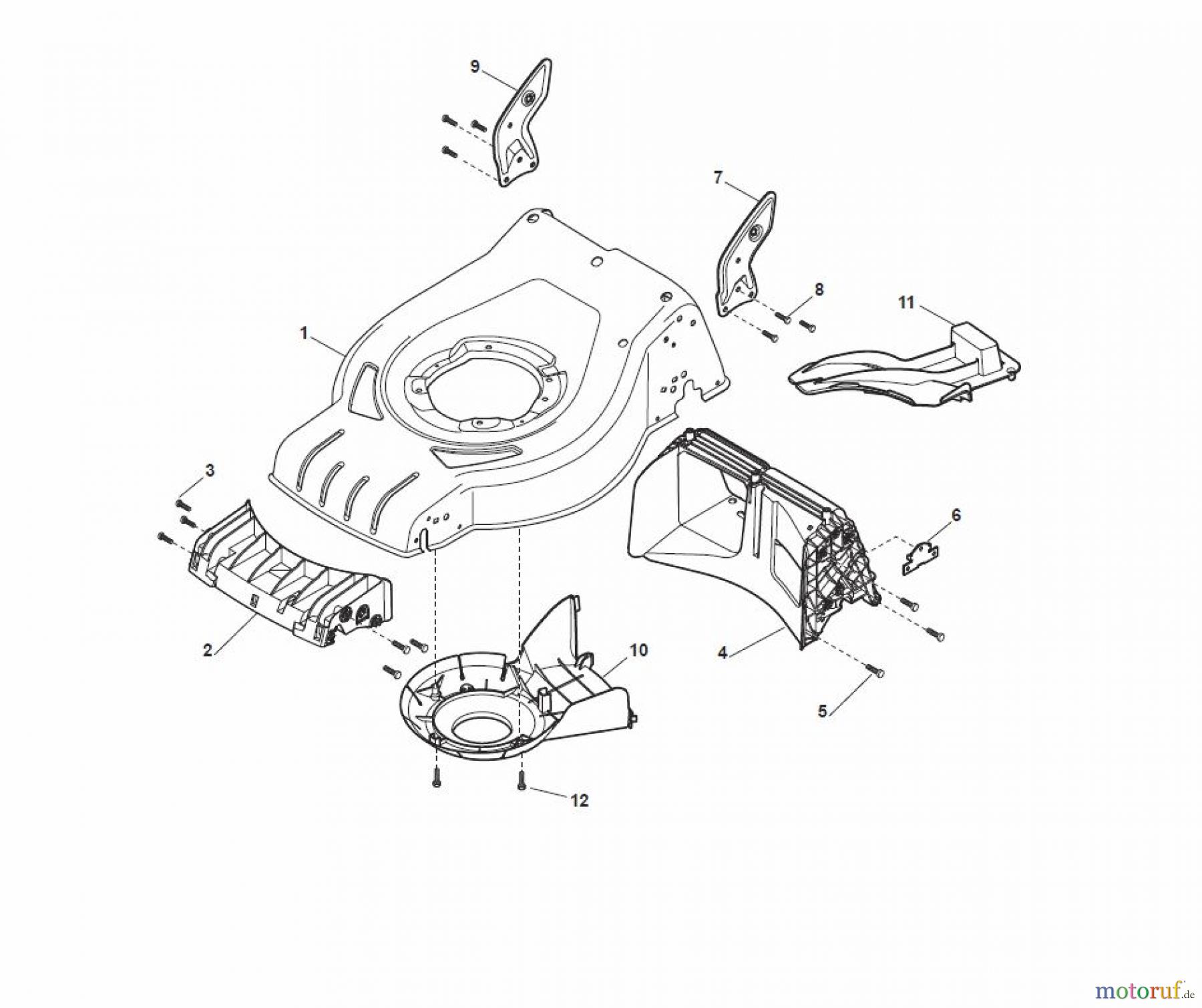  Global Garden Products GGP Rasenmäher Benzin Mit Antrieb 2017 CRL-CSL 484 S - CRL-CSL 484 SQ Deck - CR