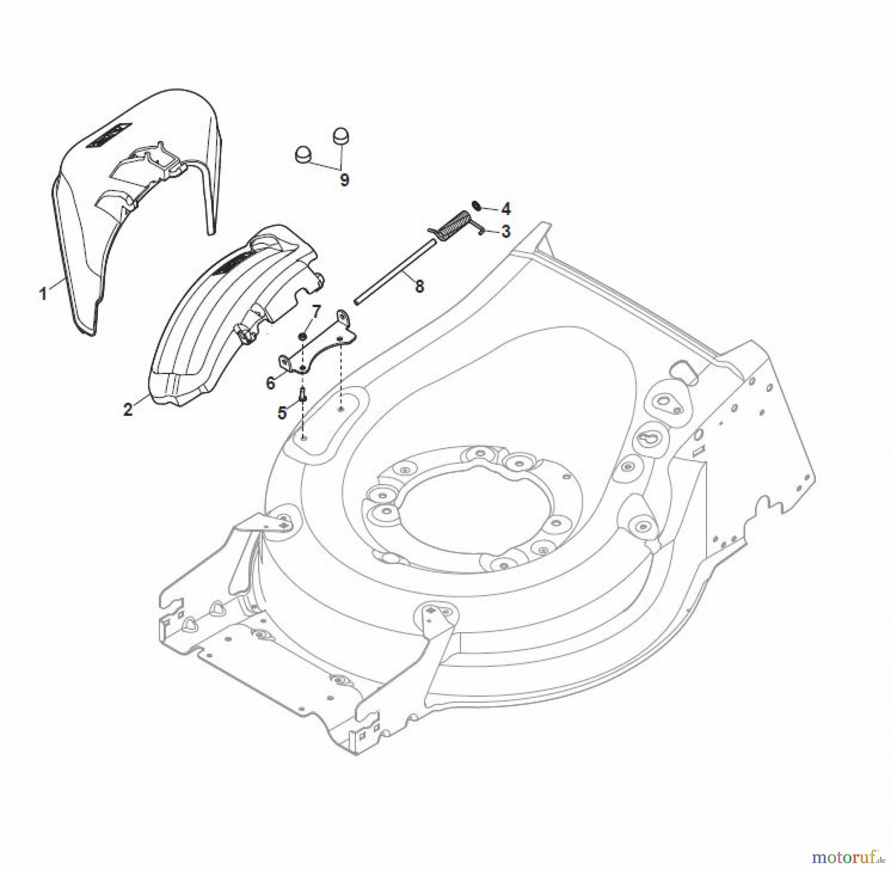  Global Garden Products GGP Rasenmäher Benzin Mit Antrieb 2017 MP1 504 WSVQE Ejection-Guard