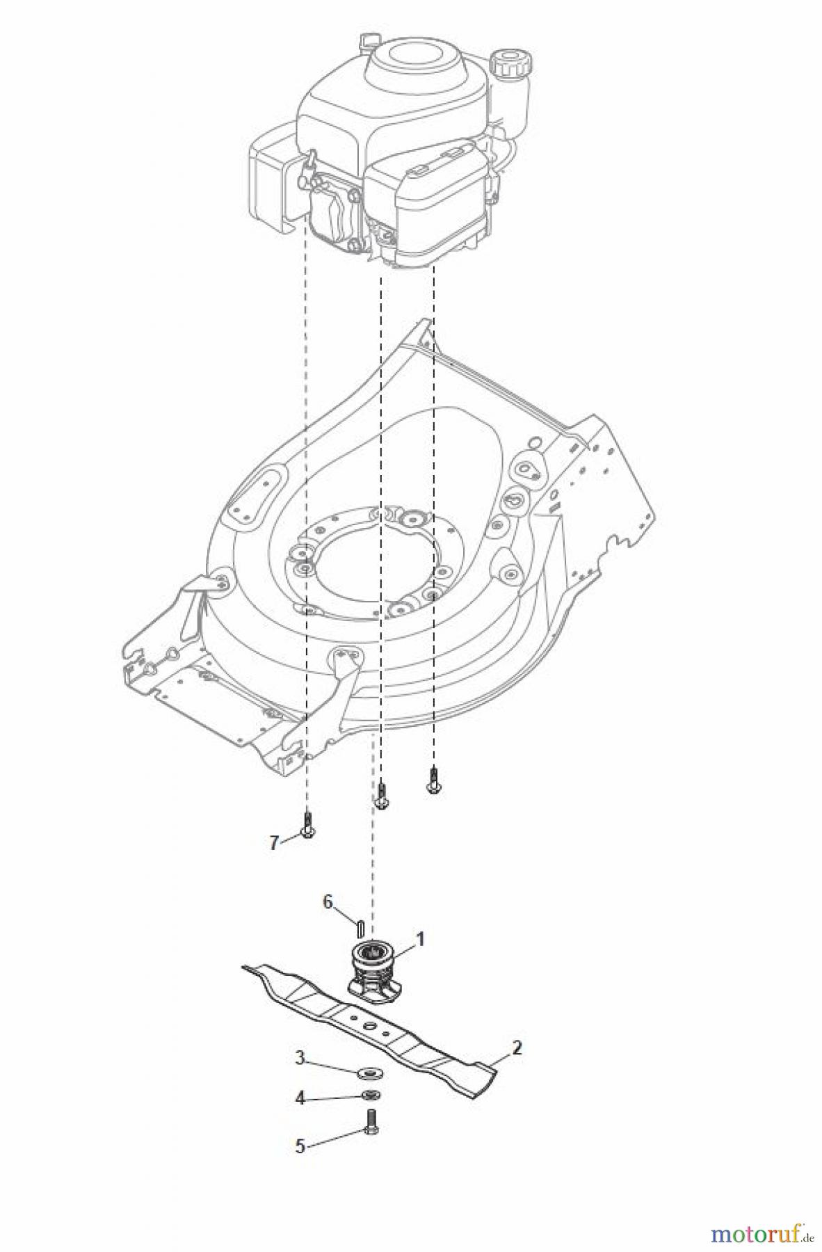  Global Garden Products GGP Rasenmäher Baujahr 2017 Benzin Mit Antrieb 2017 MP1 504 WSVQE Blade