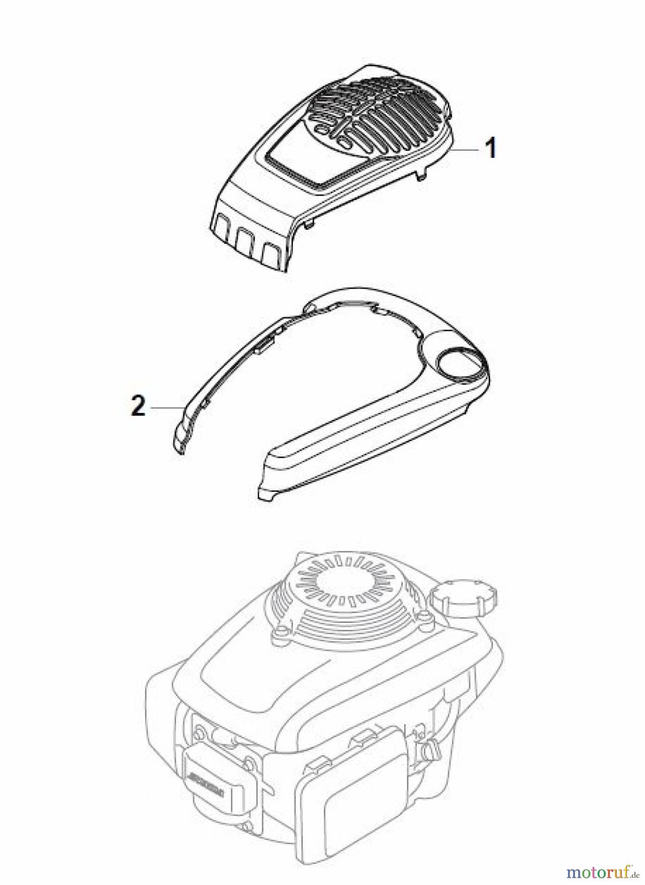  Global Garden Products GGP Rasenmäher Benzin Mit Antrieb 2017 MP1 554 WSQE Honda Engine Cover