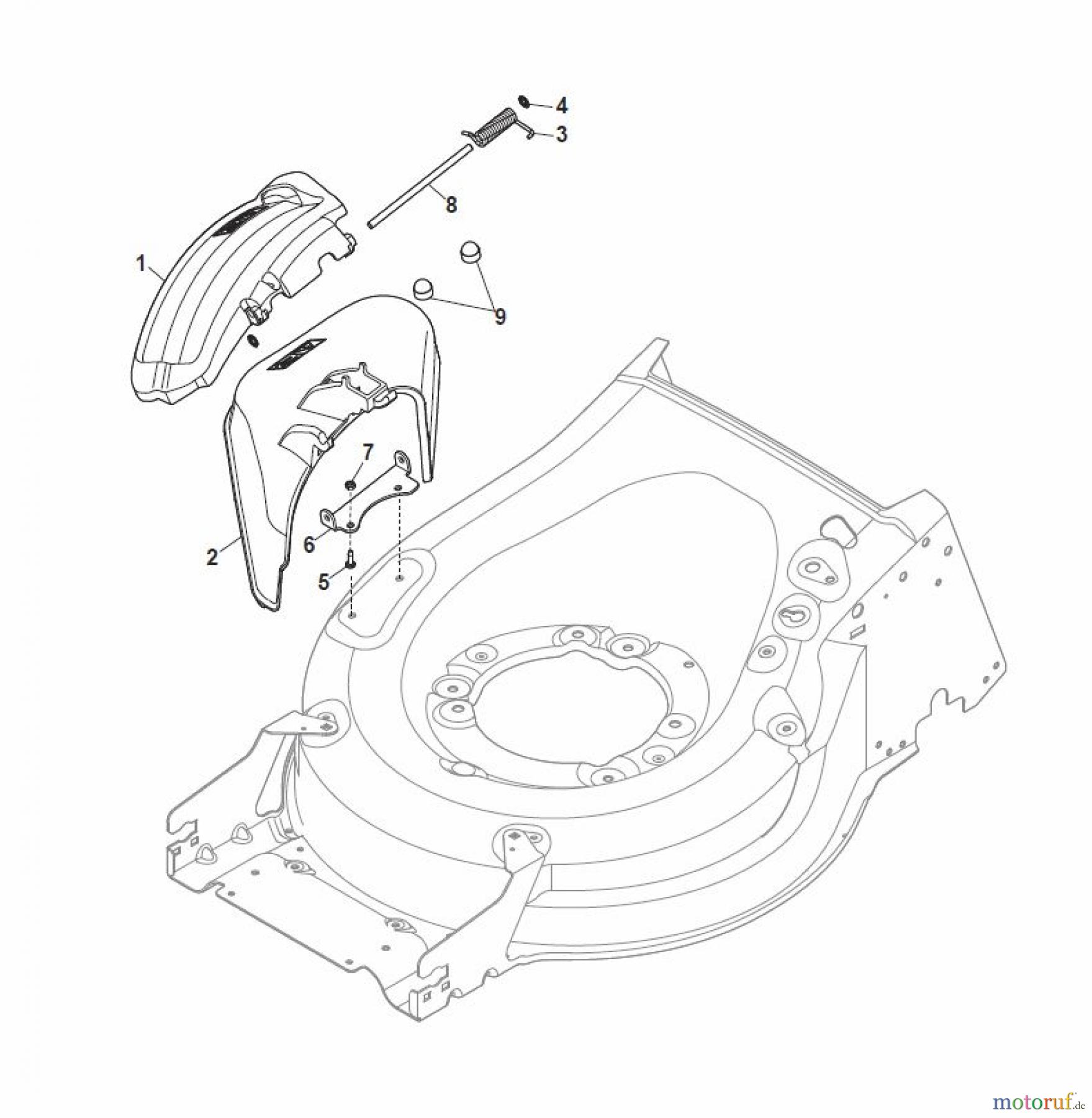  Global Garden Products GGP Rasenmäher Benzin Mit Antrieb 2017 MP2 554 SVE-R (Roller) Ejection-Guard