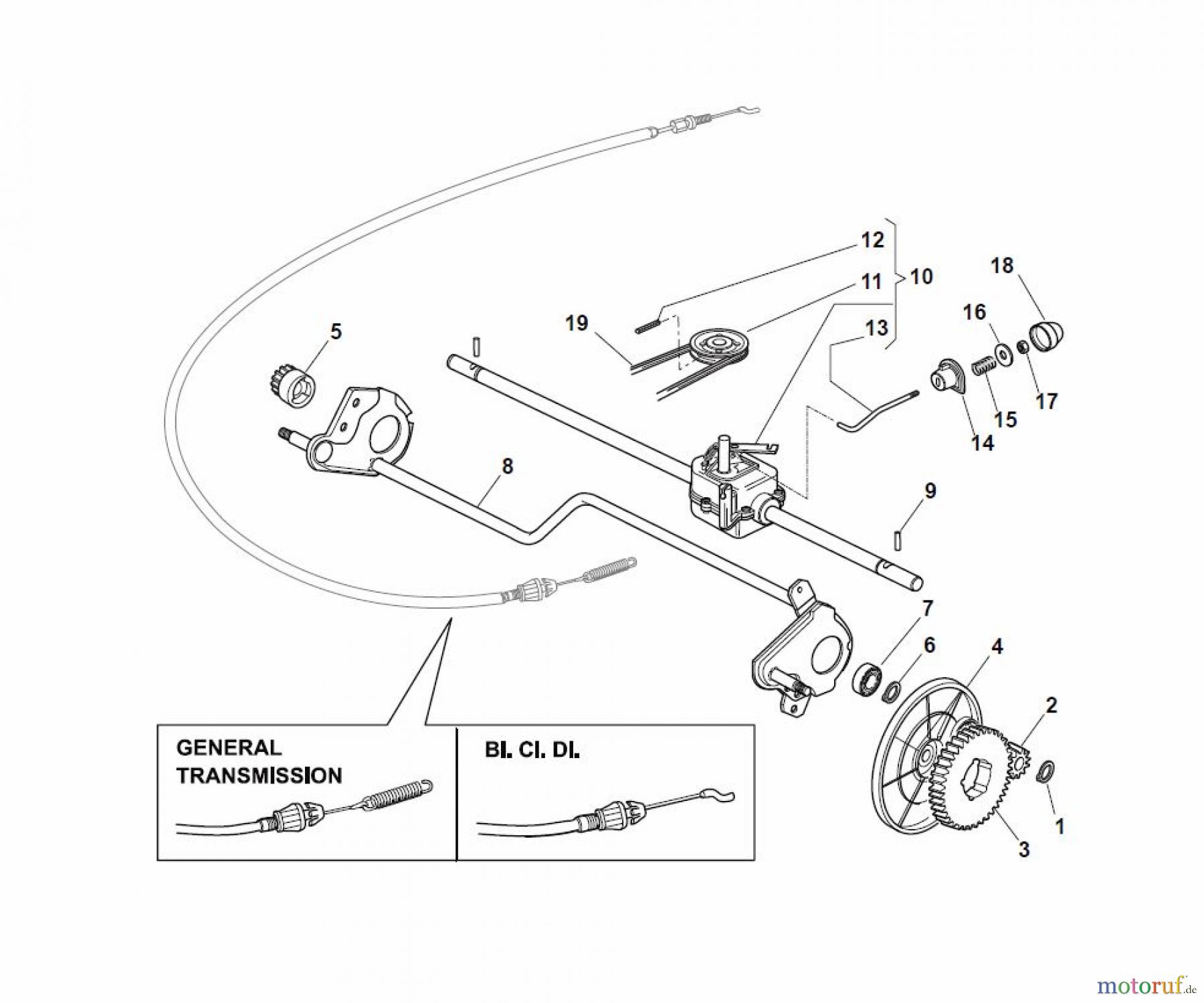  Global Garden Products GGP Rasenmäher Benzin Mit Antrieb 2017 NP 534 TR Transmission