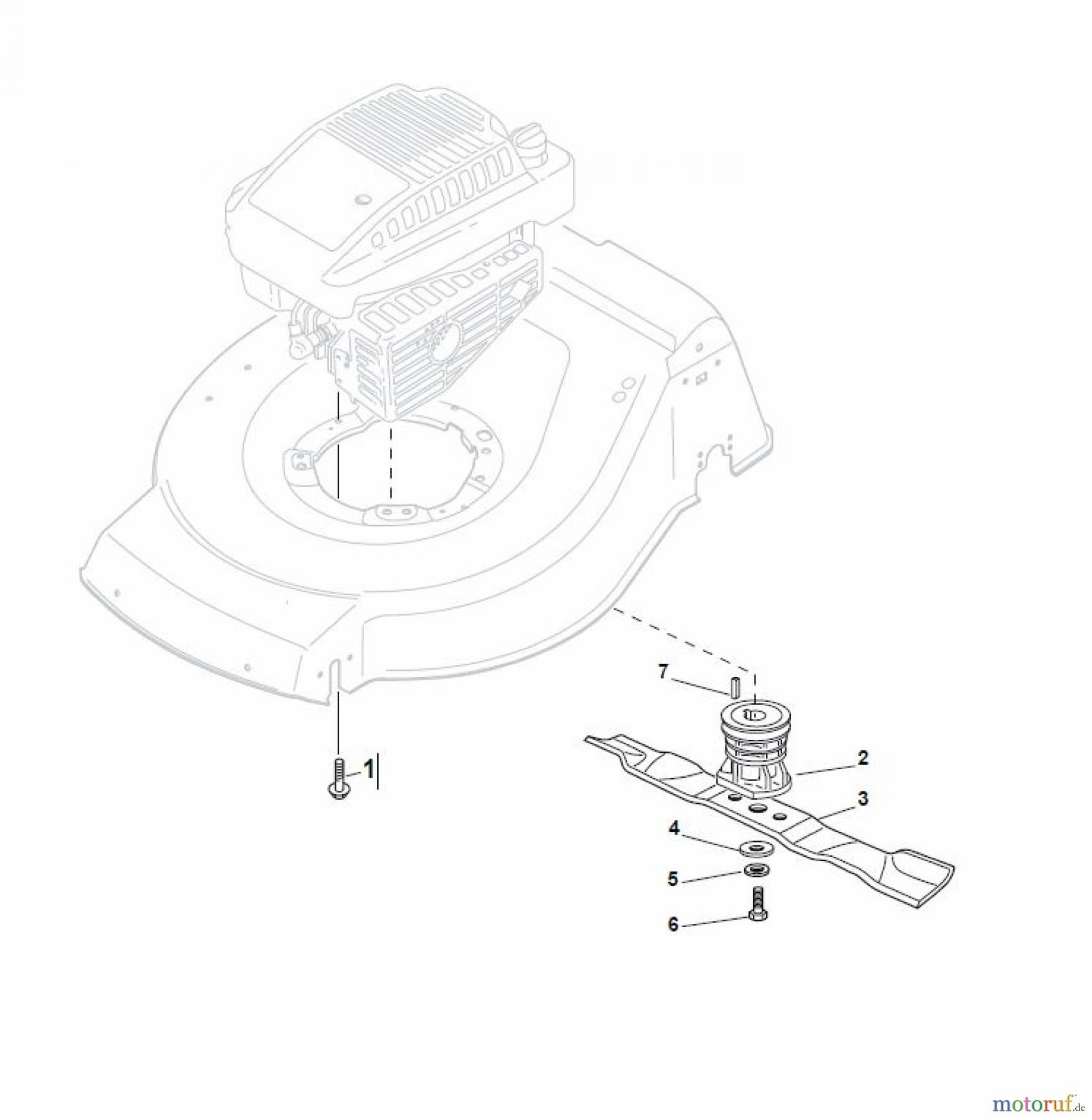  Global Garden Products GGP Rasenmäher Benzin Mit Antrieb 2017 NT 534 TR/E 4S - TRQ/E 4S Blade