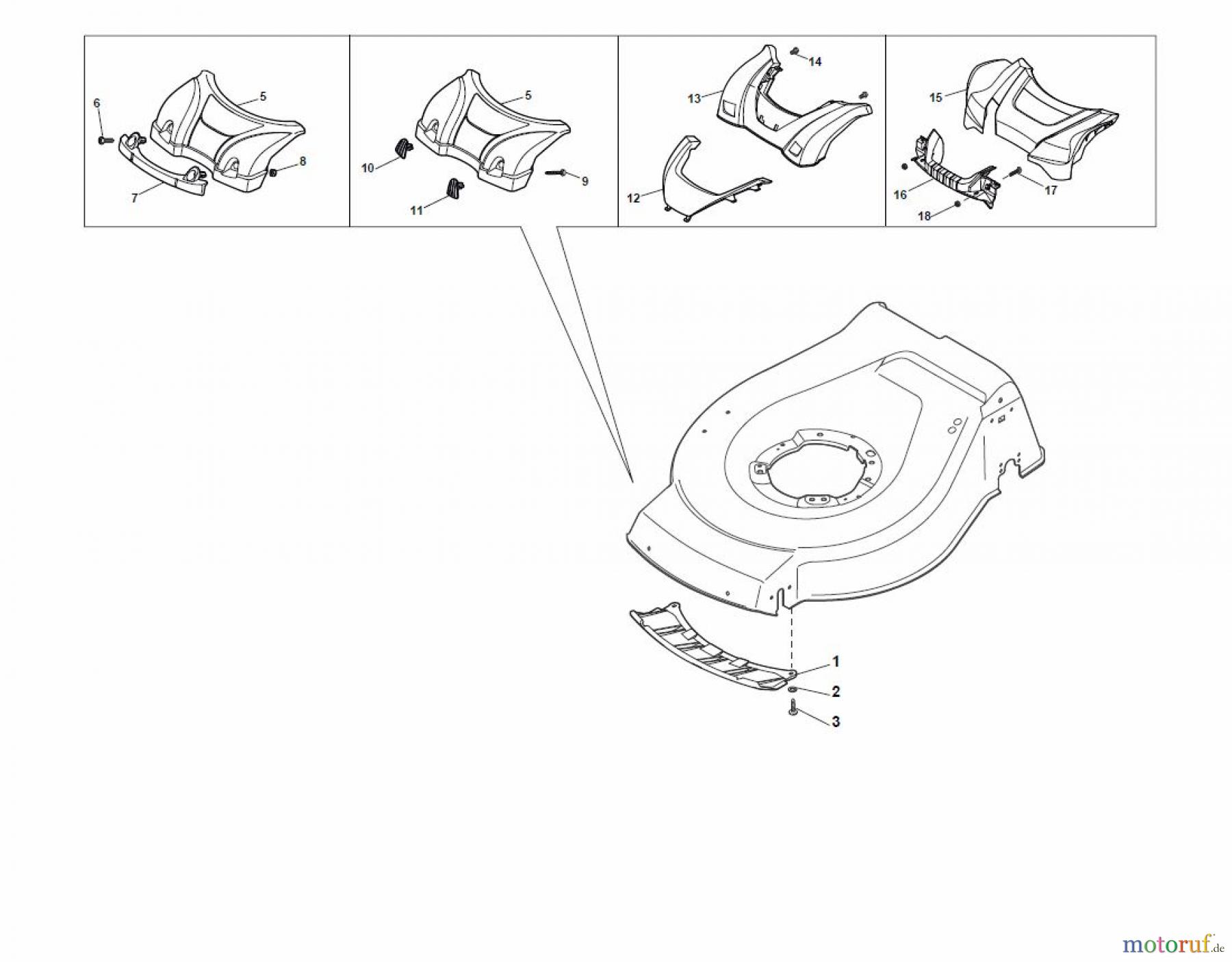  Global Garden Products GGP Rasenmäher Benzin Mit Antrieb 2017 NTL 484 W TR/E 4S - W TRQ/E 4S Mask