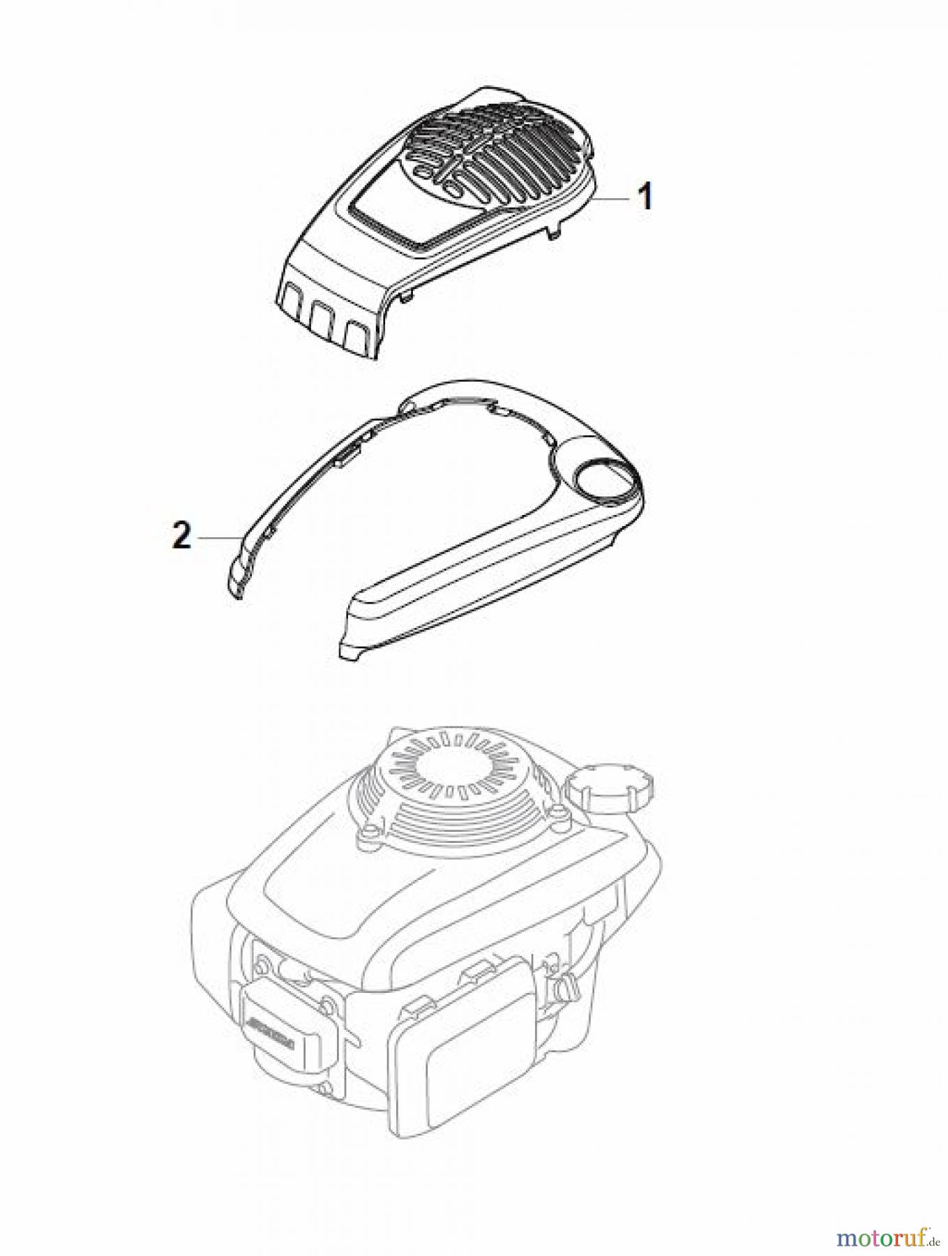  Global Garden Products GGP Rasenmäher Baujahr 2017 Benzin Mit Antrieb 2017 NTL 534 TR 4S - TRQ 4S Honda Engine Cover