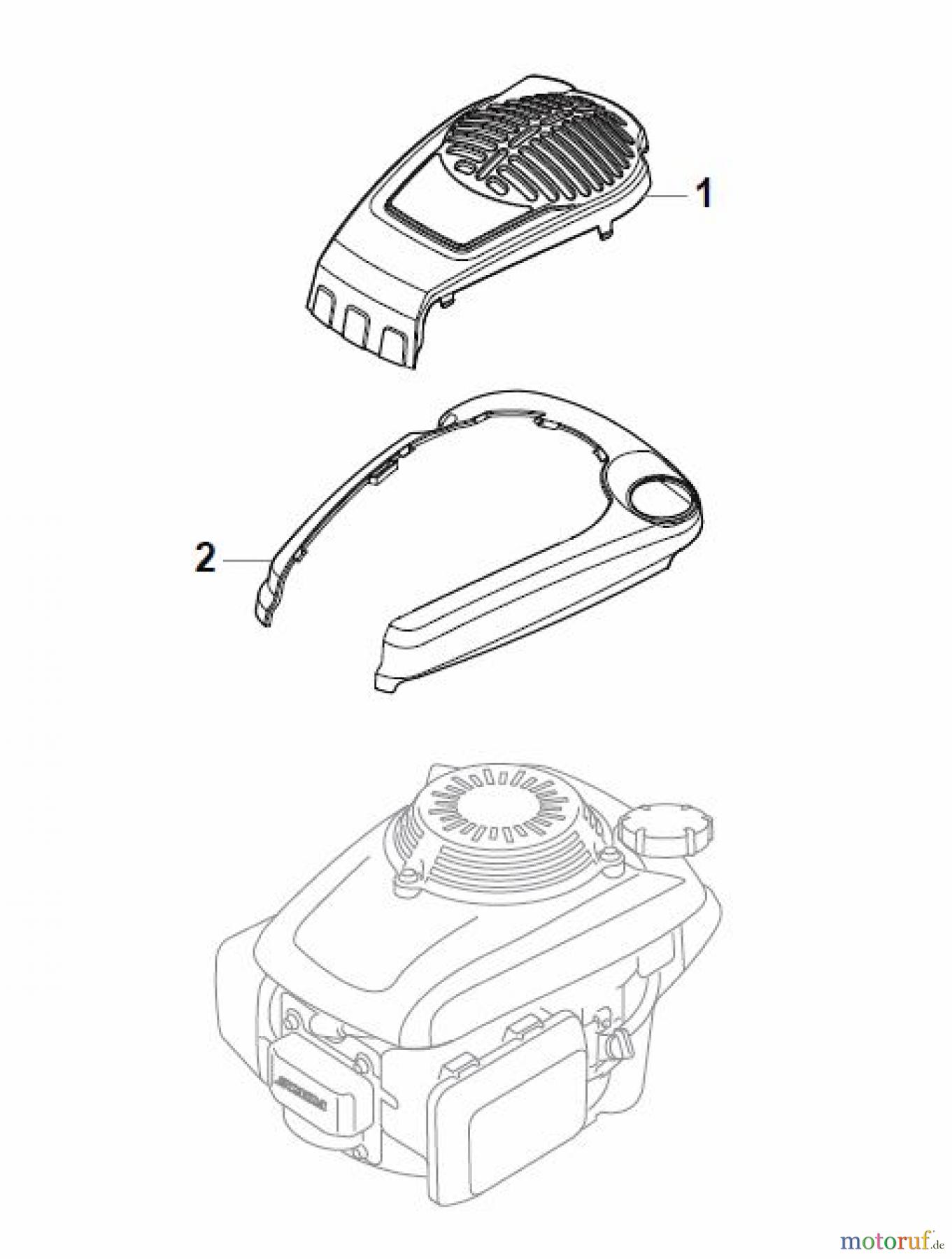  Global Garden Products GGP Rasenmäher Benzin Mit Antrieb 2017 NTL 534 TR/E - 534 TRQ/E Honda Engine Cover