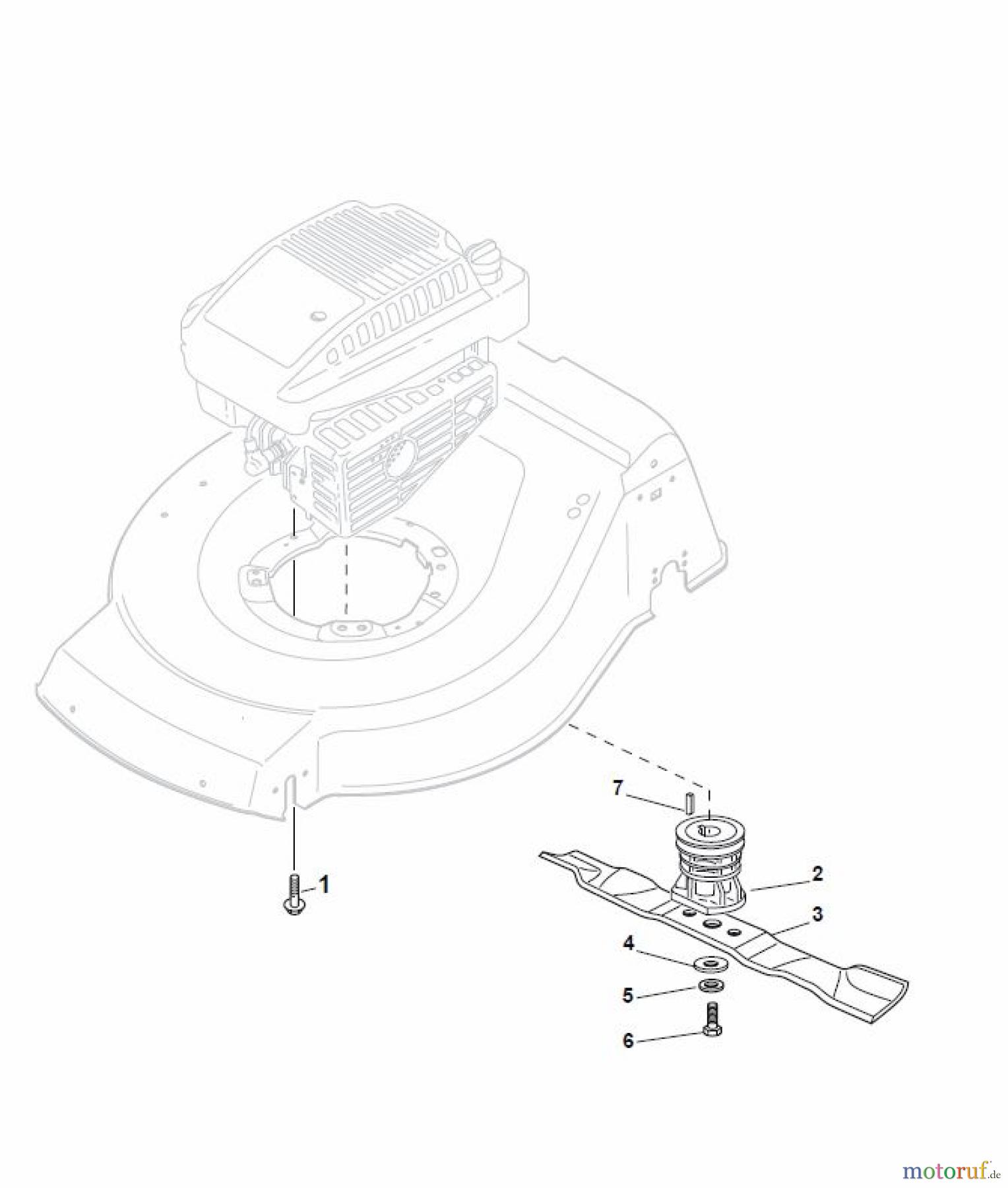  Global Garden Products GGP Rasenmäher Benzin Mit Antrieb 2017 NTL 534 TR/E - 534 TRQ/E Blade for DELTA Grass Catcher