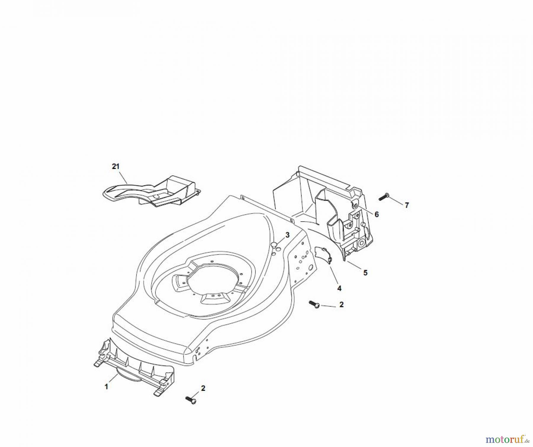  Global Garden Products GGP Rasenmäher Baujahr 2017 Benzin Ohne Antrieb 2017 ES 464 Front Conveyor Assy