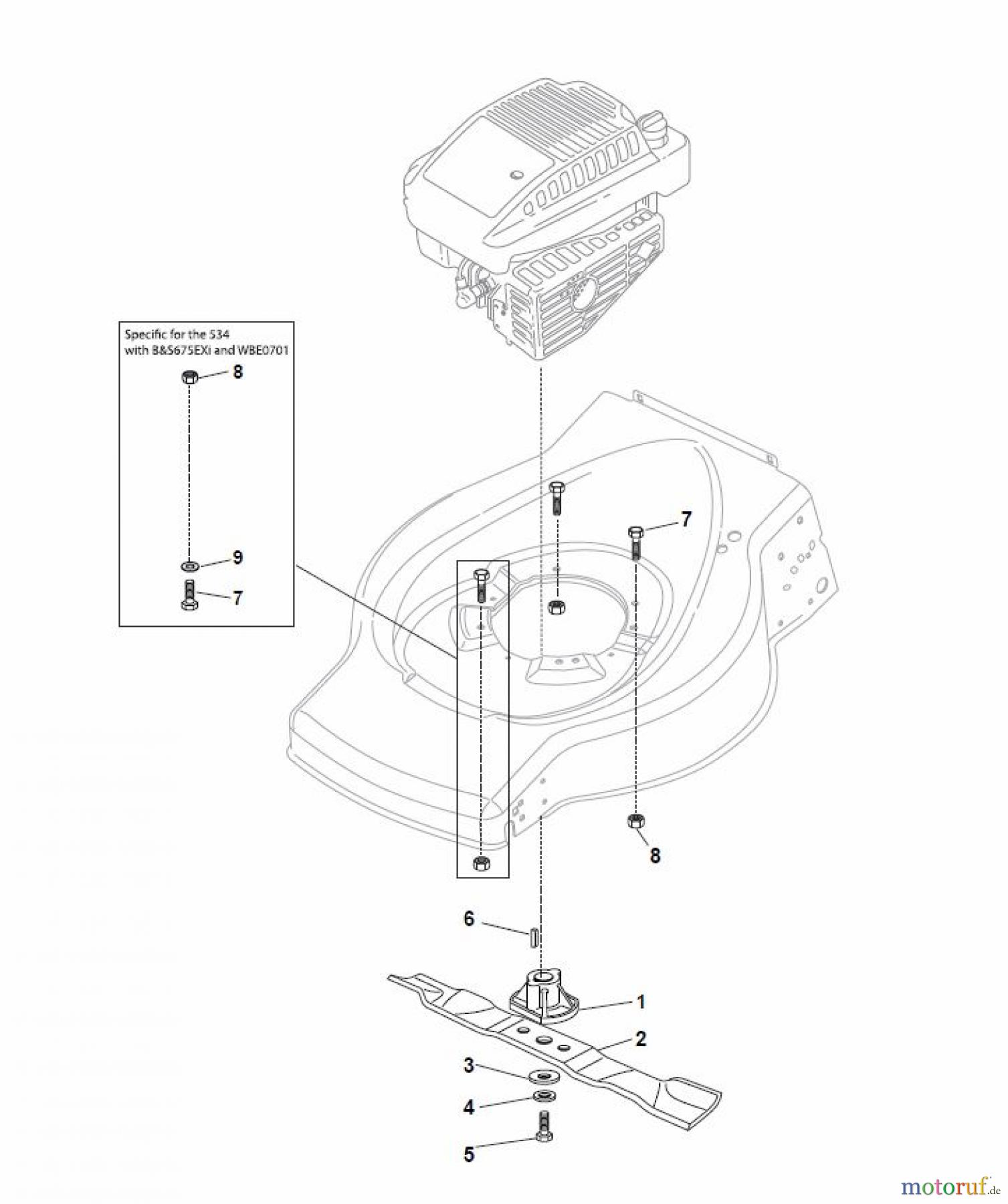  Global Garden Products GGP Rasenmäher Benzin Ohne Antrieb 2017 ESL 464 Blade