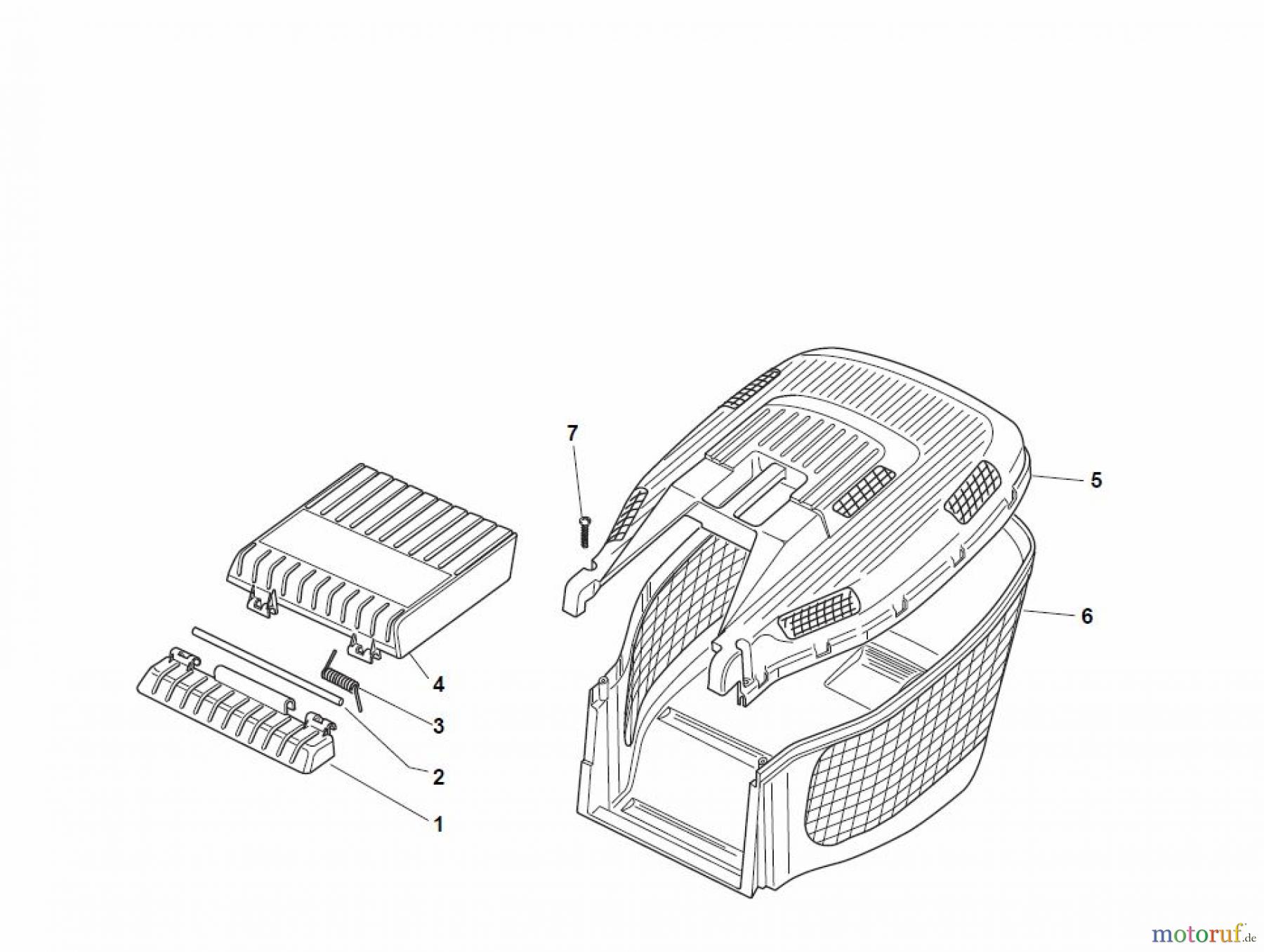  Global Garden Products GGP Rasenmäher Benzin Ohne Antrieb 2017 ESL 464 Grass-Catcher