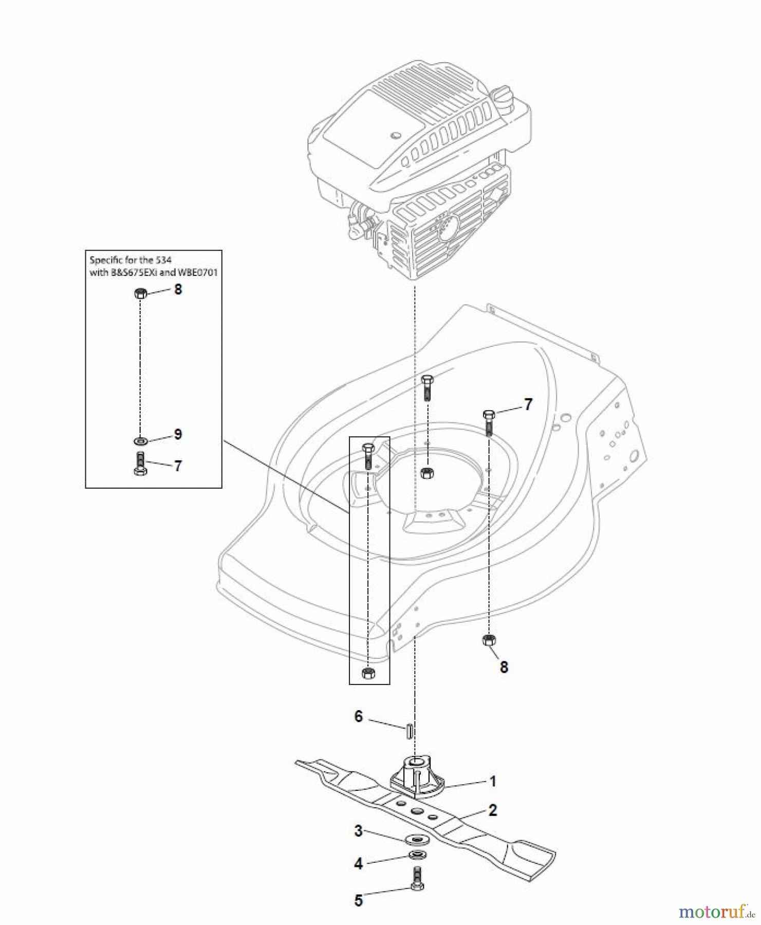  Global Garden Products GGP Rasenmäher Benzin Ohne Antrieb 2017 ESL 534 Blade