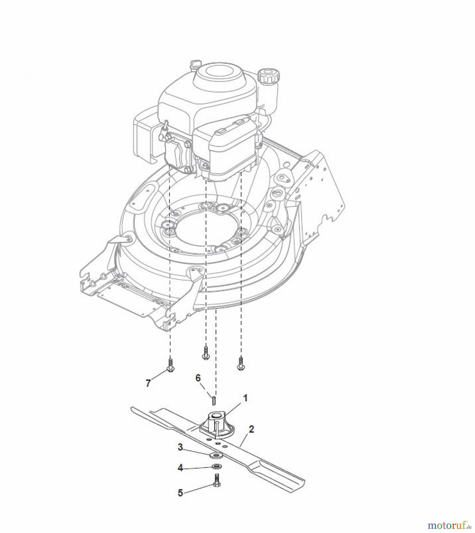  Global Garden Products GGP Rasenmäher Benzin Ohne Antrieb 2017 MP1 504 Q Blade