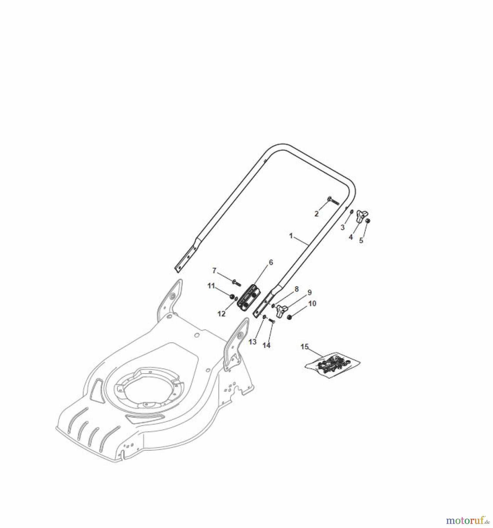  Global Garden Products GGP Rasenmäher Baujahr 2017 Elektro mit Antrieb 2017 CRL-CSL 480 S - CRL-CSL 480 SQ Handle, Lower Part