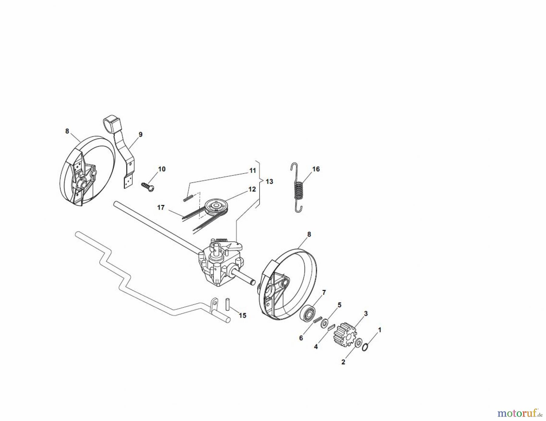  Global Garden Products GGP Rasenmäher Baujahr 2017 Elektro mit Antrieb 2017 ESL 460 TR Transmission