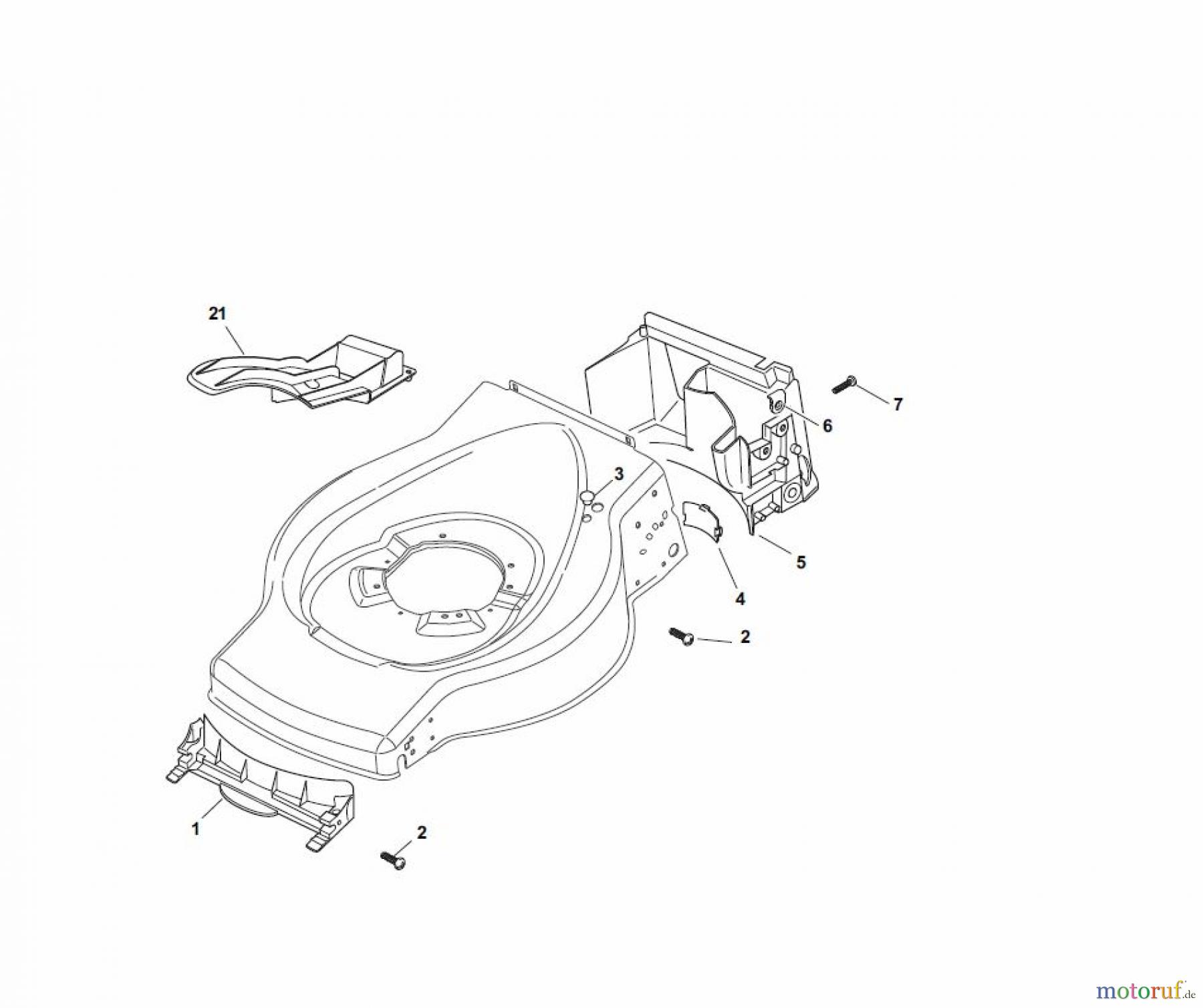  Global Garden Products GGP Rasenmäher Elektro mit Antrieb 2017 ESL 460 TR Front Conveyor Assy