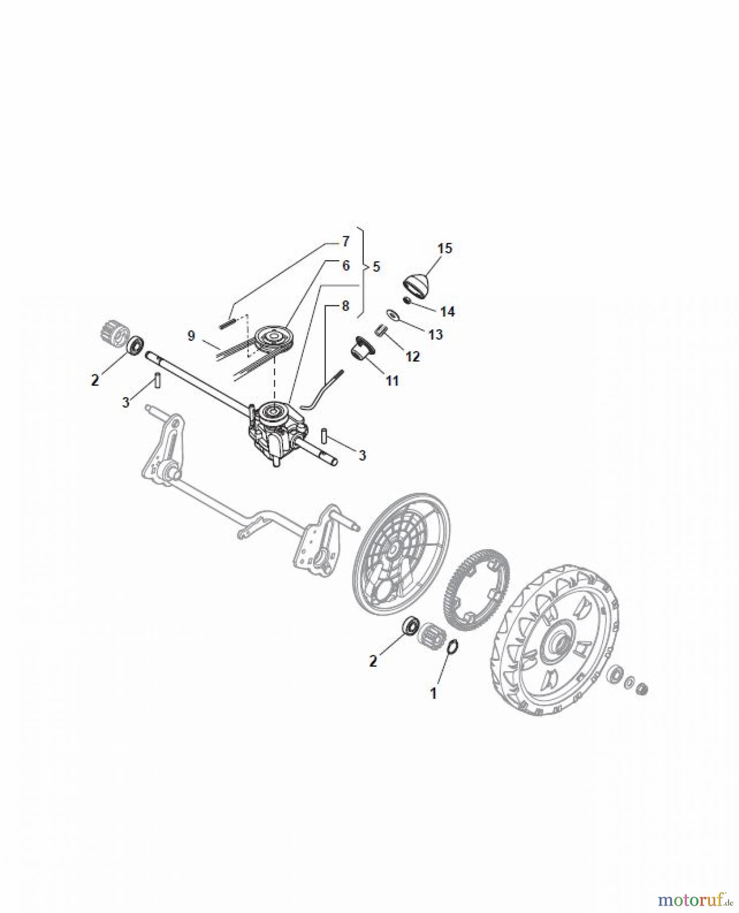  Global Garden Products GGP Rasenmäher Elektro mit Antrieb 2017 NT 480 W TR - TRQ Transmission