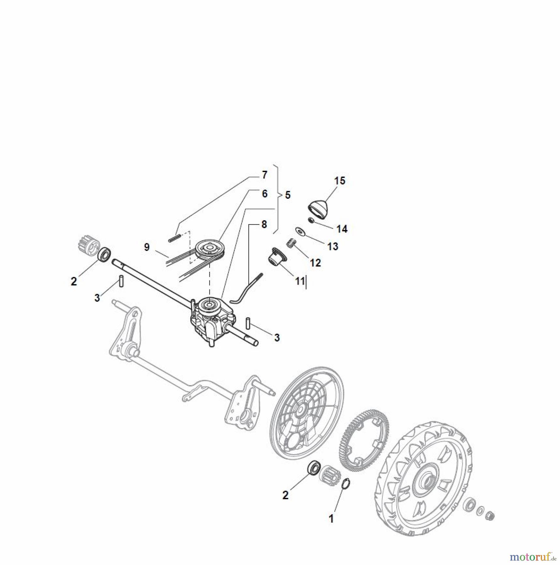  Global Garden Products GGP Rasenmäher Baujahr 2017 Elektro mit Antrieb 2017 NTL 480 W TR - TRQ Transmission