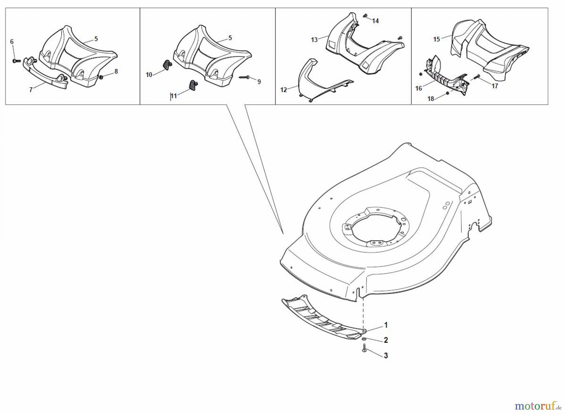  Global Garden Products GGP Rasenmäher Elektro Ohne Antrieb 2017 NTL 480 - 480 Q Mask