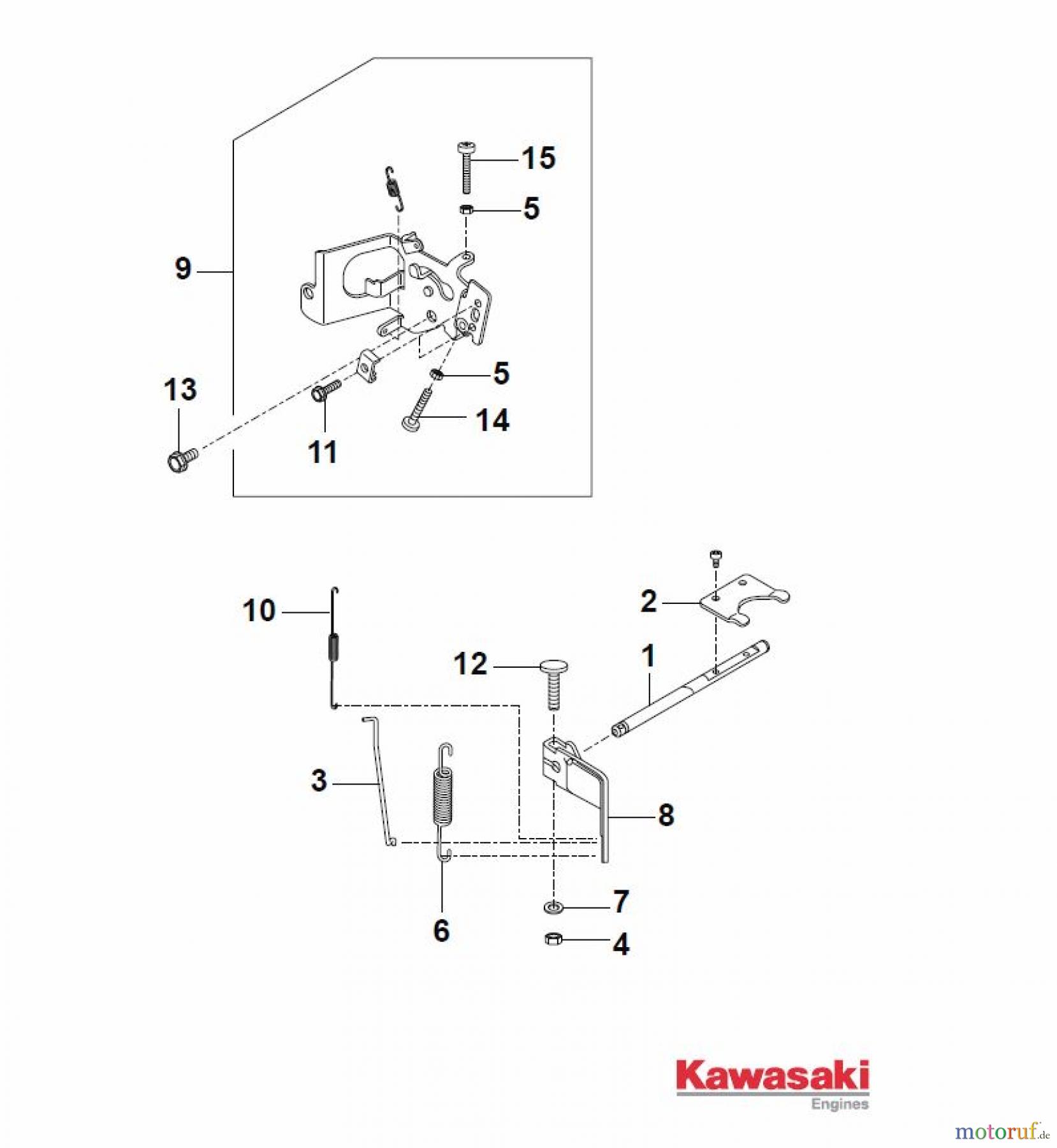  Global Garden Products GGP Motoren 2017 FS600V-AS50 Kawasaki Control-Equipment