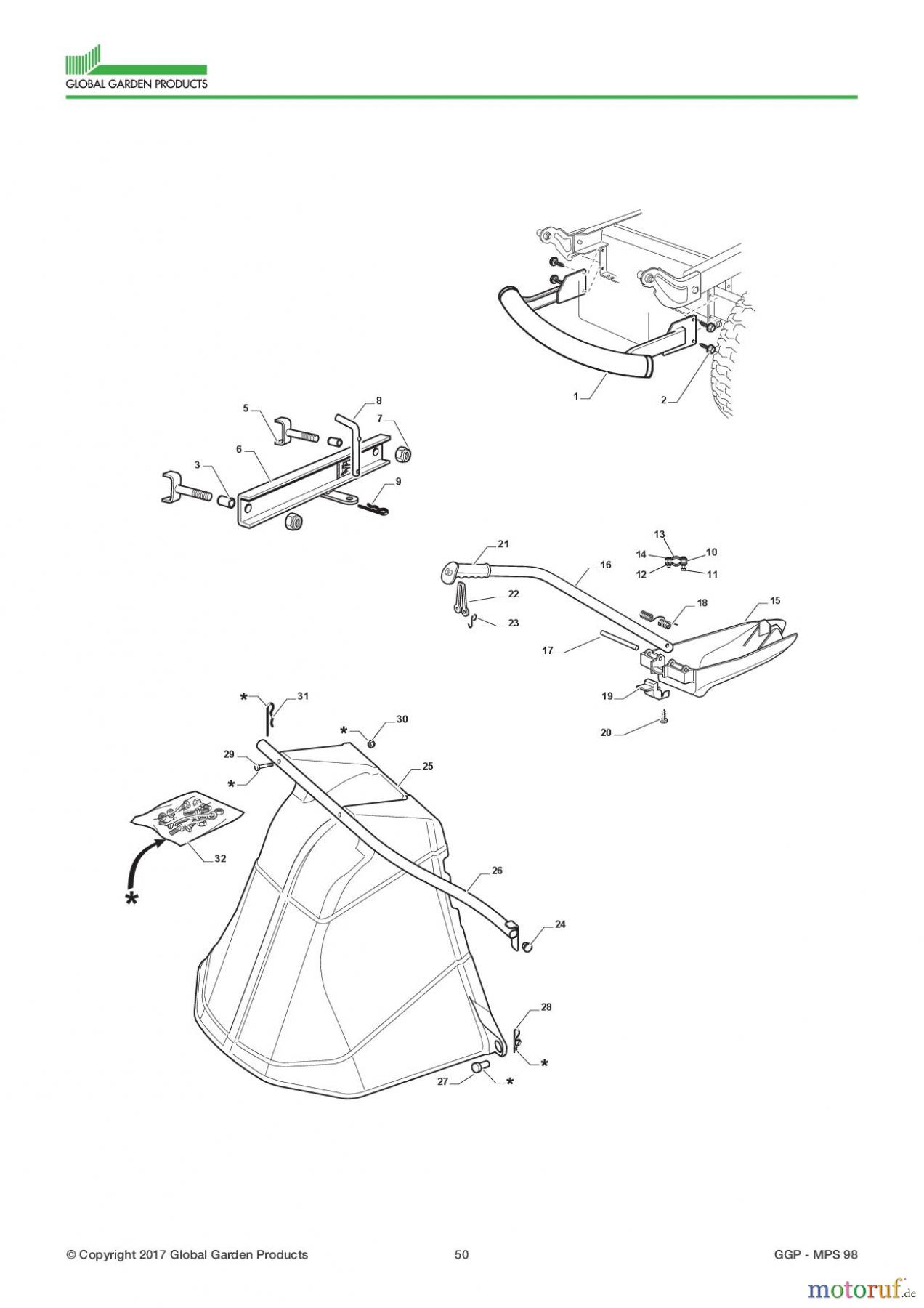  Global Garden Products GGP Aufsitzmäher Sammler Collecting 98cm 2017 MPS 98 Optionals On Request