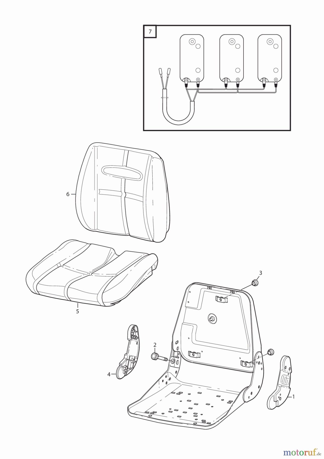  Stiga Frontmäher Grundgerät Titan 2017 TITAN 540 D 13-7454-11 SEAT