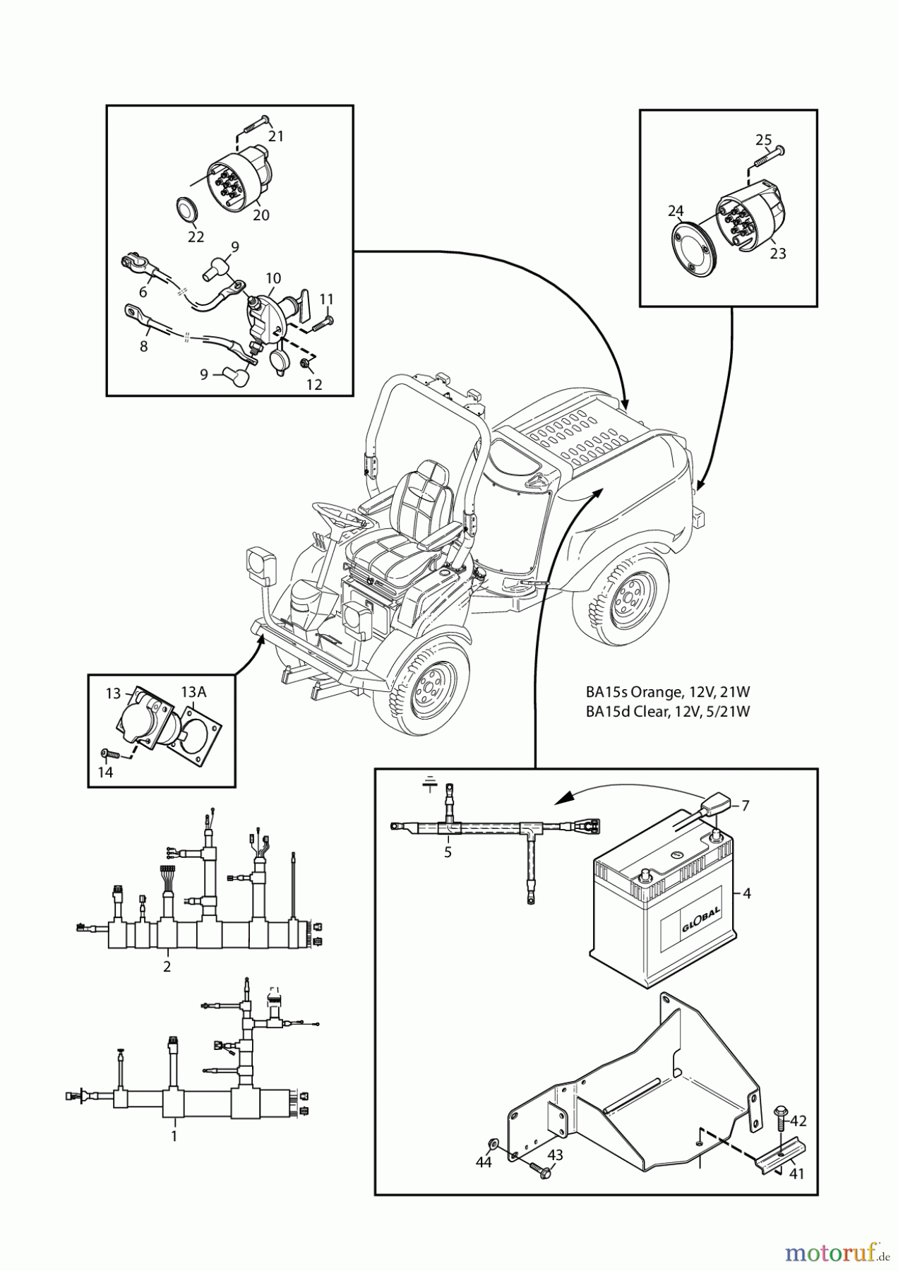  Stiga Frontmäher Baujahr 2017 Titan 2017 TITAN 540 D 13-7454-11 ELECTRICAL SYSTEM 2