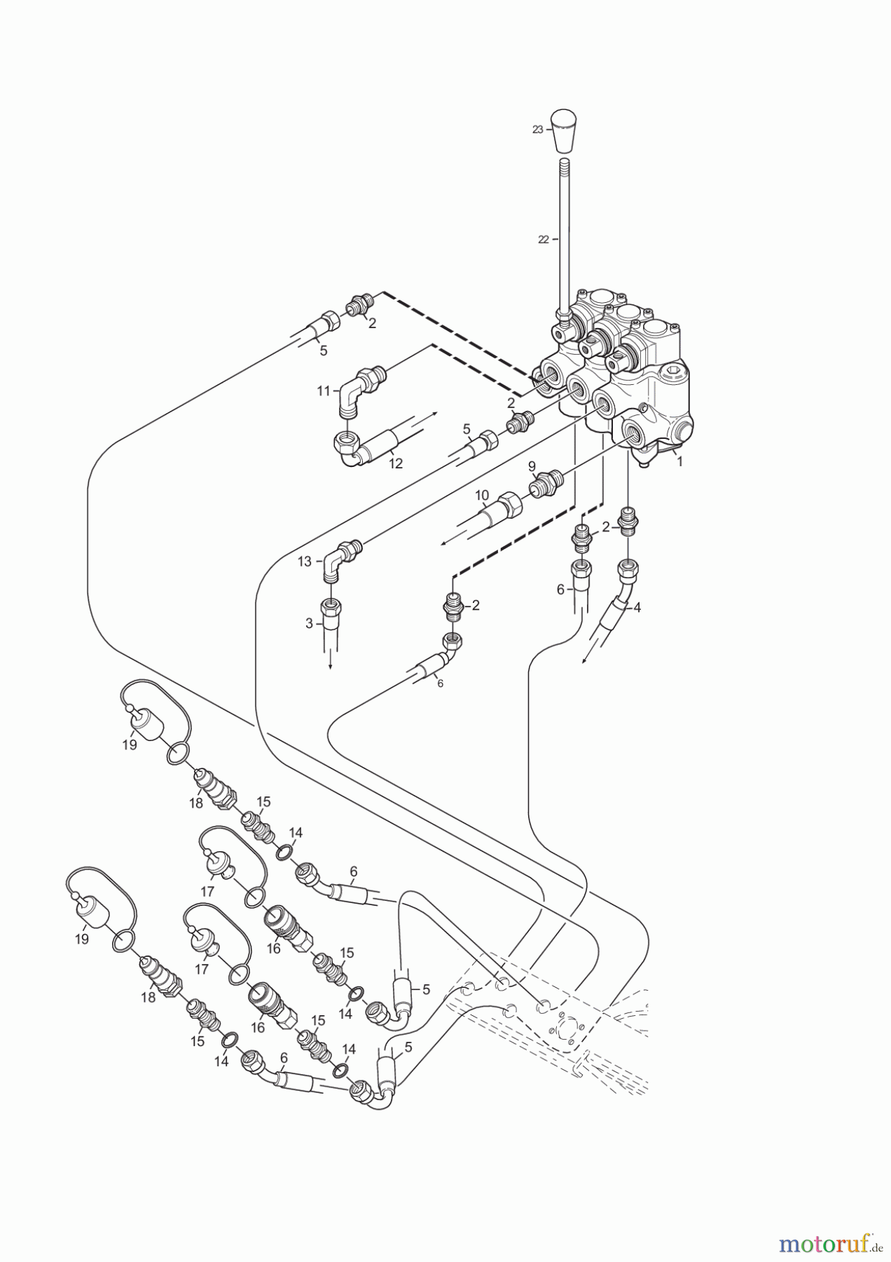  Stiga Frontmäher Grundgerät Titan 2017 TITAN 540 D 13-7454-11 HYDRAULIC VALVE