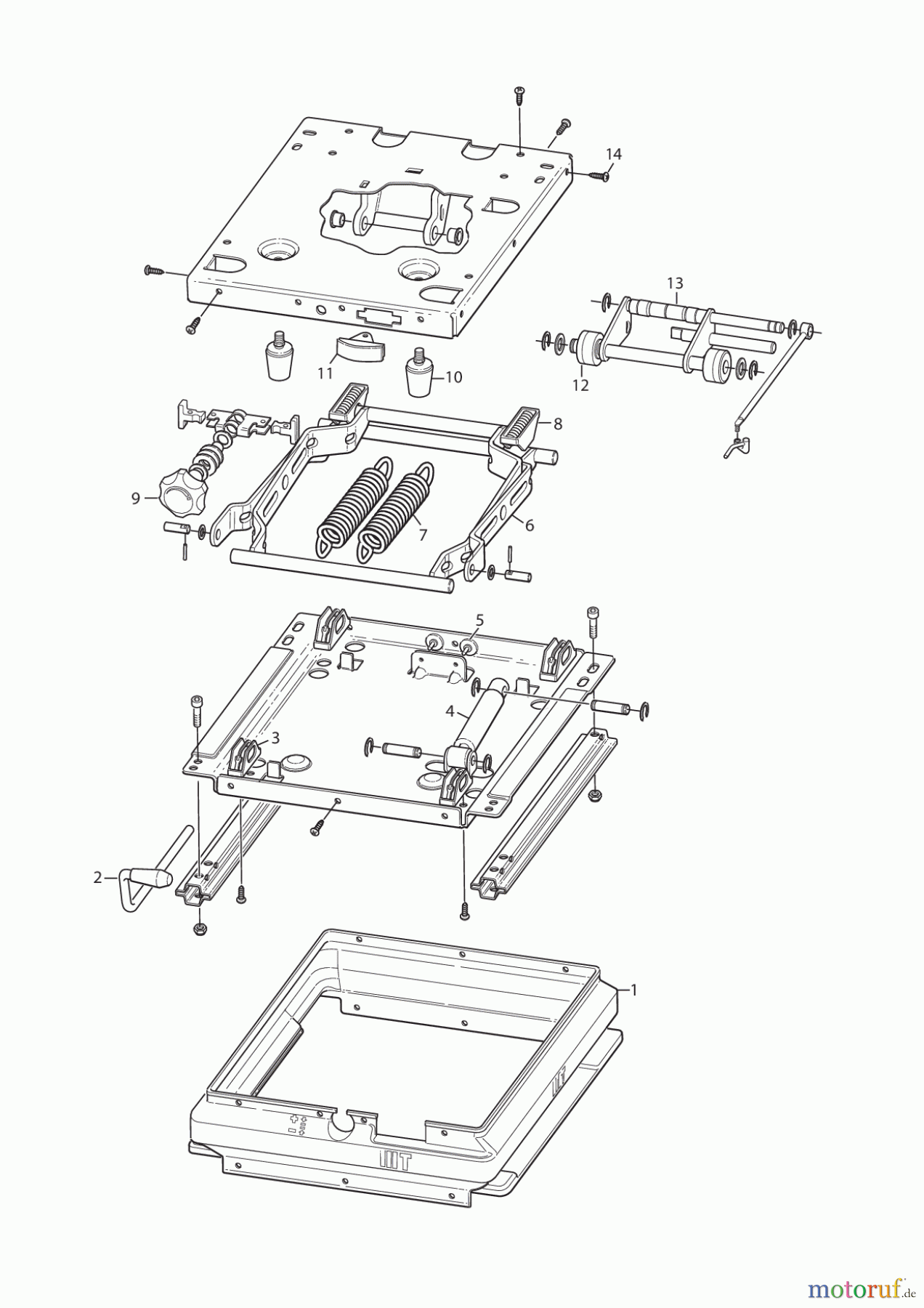  Stiga Frontmäher Grundgerät Titan 2017 TITAN 740 D 13-7460-11 SEAT