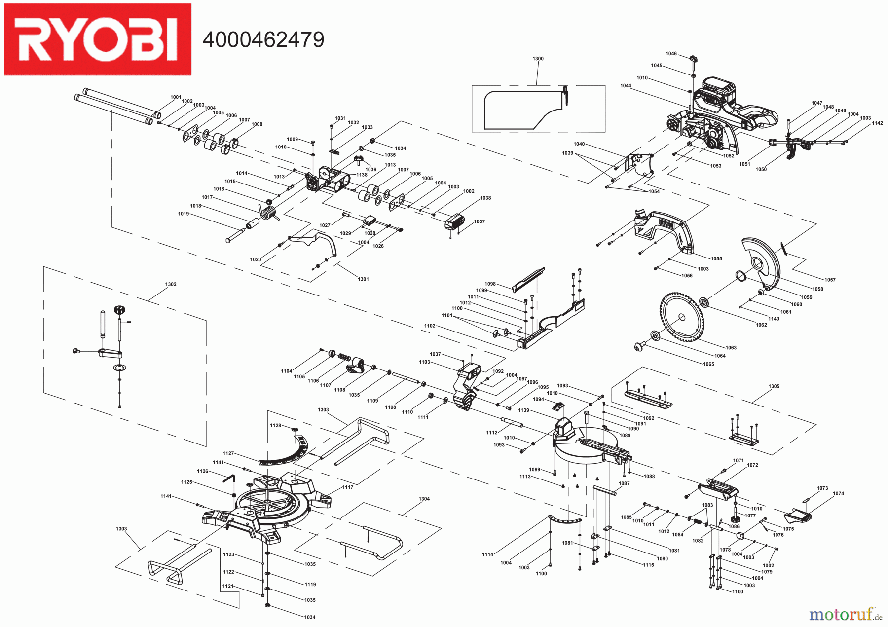  Ryobi Sägen Kapp- und Gehrungssägen R18MS216-0 18 V Akku-Kapp-/Gehrungssäge Seite 1