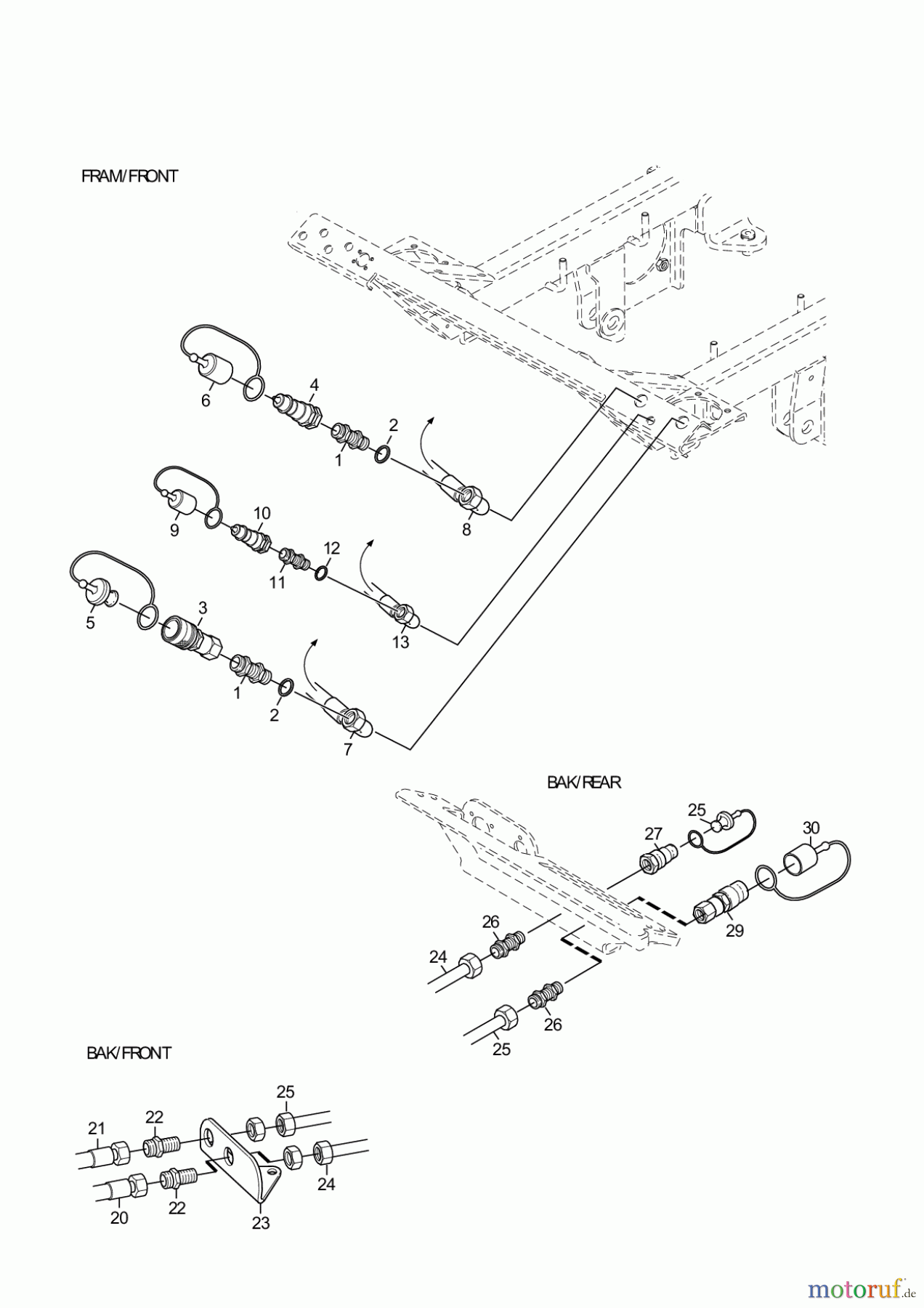  Stiga Frontmäher Grundgerät Titan 2017 TITAN 740 D 13-7460-11 PTO AND IMPLEMENT CONTROL