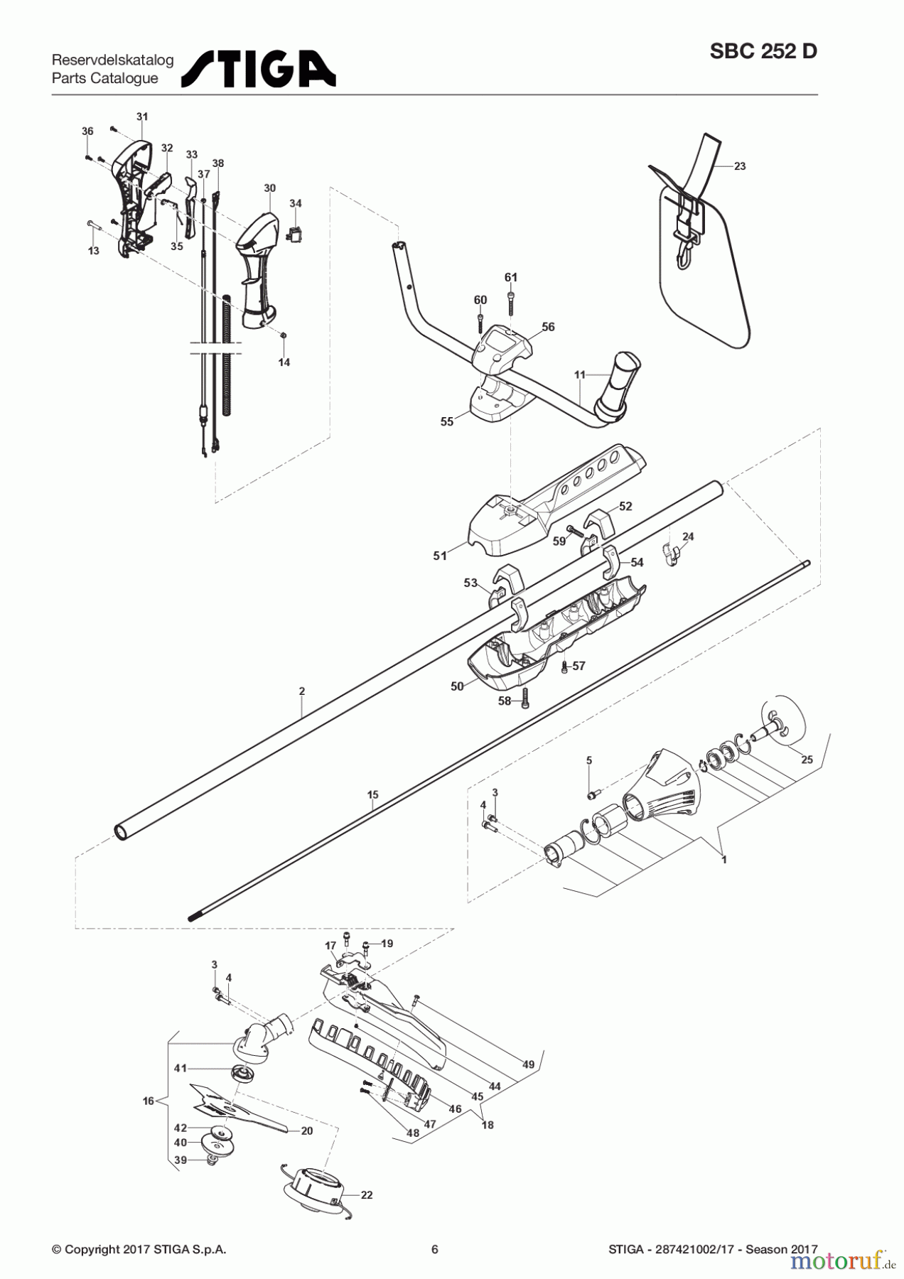  Stiga Motorsensen, Trimmer Benzin 2017 SBC 252 D 287421002/17 - Season 2017 Transmission