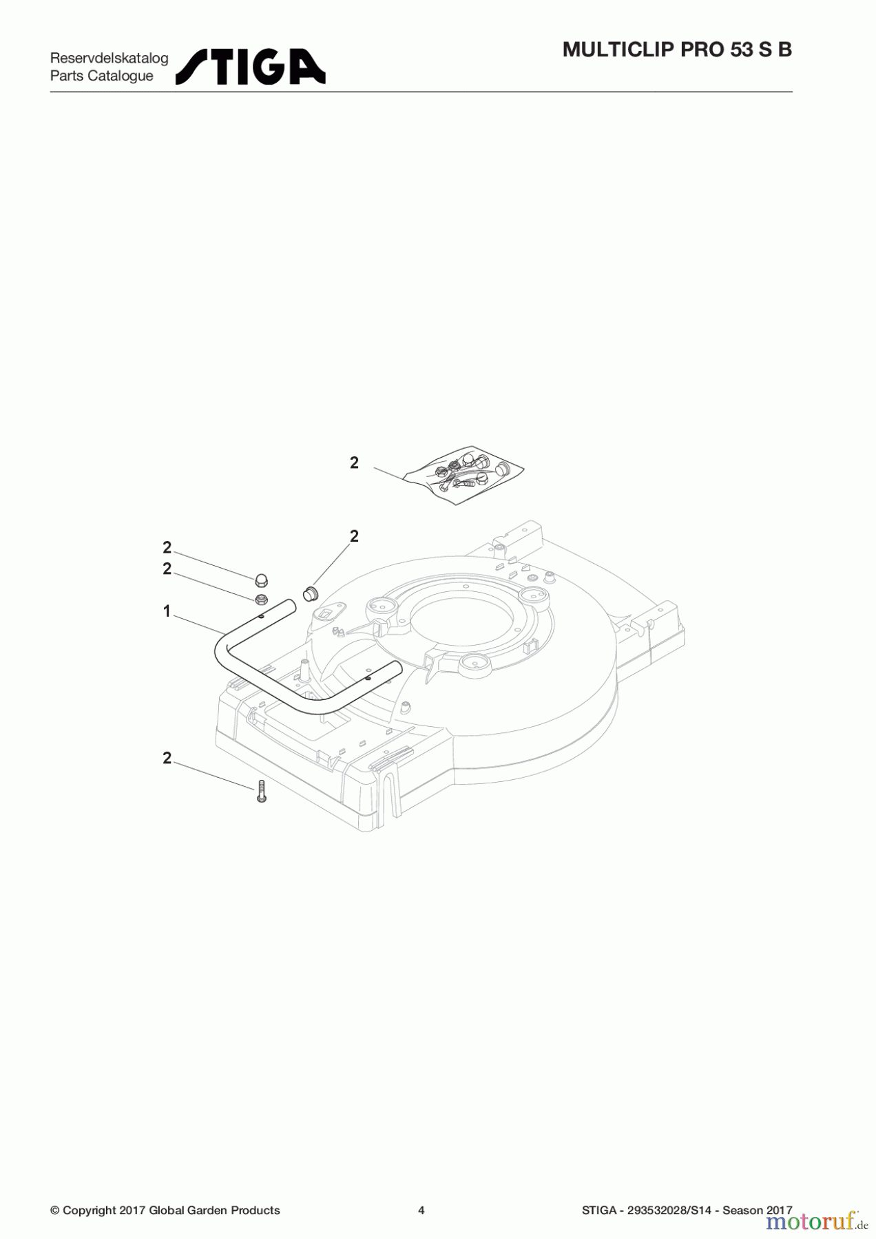  Stiga Rasenmäher Benzin Mit Antrieb 2017 MULTICLIP PRO 53 S B 293532028/S14 - Season 2017 Mask