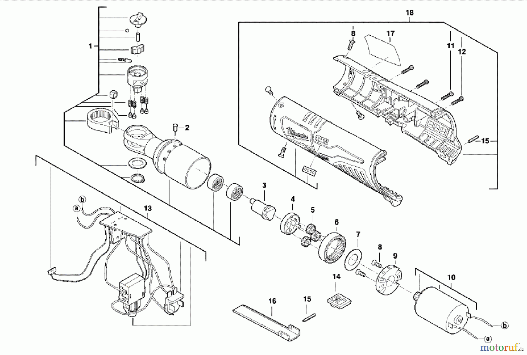  Milwaukee Akku-Geräte Befestigen RATSCHEN M12 IR-201B 3/8 AKKU-RATSCHE 3/8 Seite 1