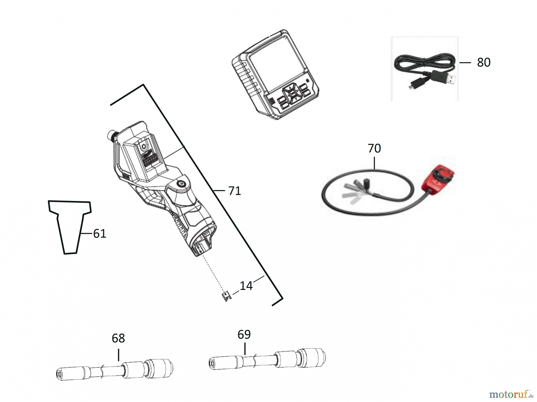  Milwaukee Akku-Geräte Test- und Messgeräte INSPEKTIONSKAMERAS M12 IC AV3 AKKU-INSPEKTIONSKAMERA Seite 1