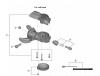Shimano SL Shift Lever - Schalthebel Listas de piezas de repuesto y dibujos SL-M3010-L (-4287)  ACERA Rapidfire Plus Lever (2x9-speed)
