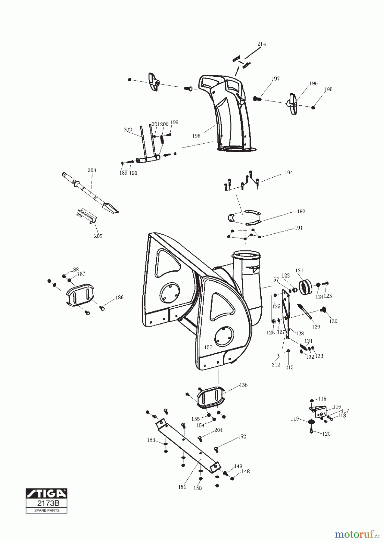  Stiga Schneefräsen Baujahr 2017 Schneefräsen Benzin 2017 ST 3262 PB 18-2871-12 - Season 2017 AUGER HOUSING