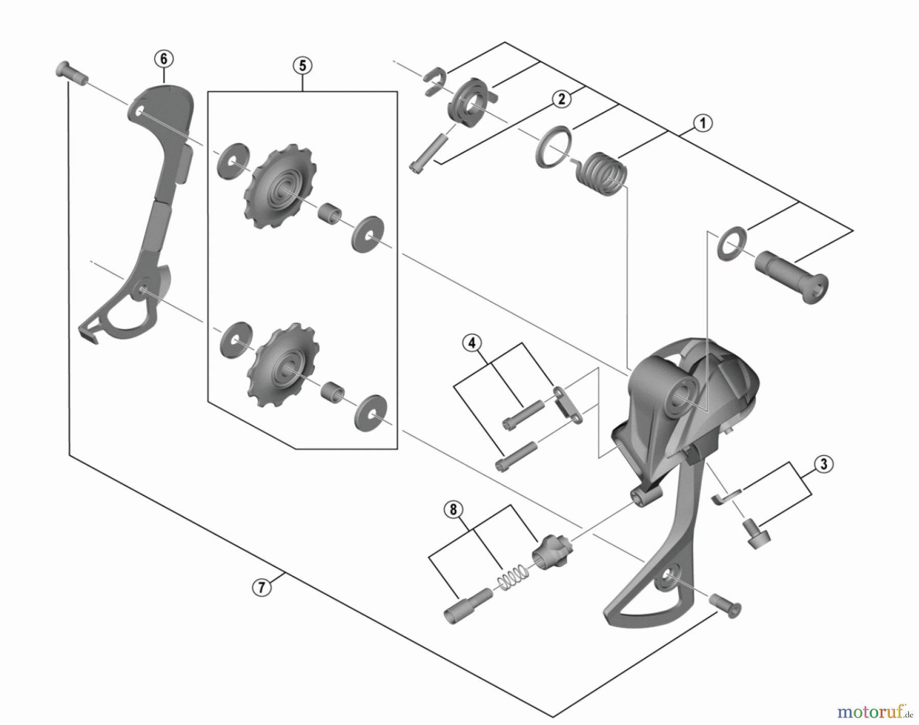  Shimano RD Rear Derailleur - Schaltwerk RD-T4000 (3654A) ALIVIO Rear Derailleur (9-speed)