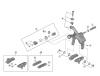 Shimano BR Brake - Bremse Listas de piezas de repuesto y dibujos BR-R9100 DURA-ACE Caliper Brake