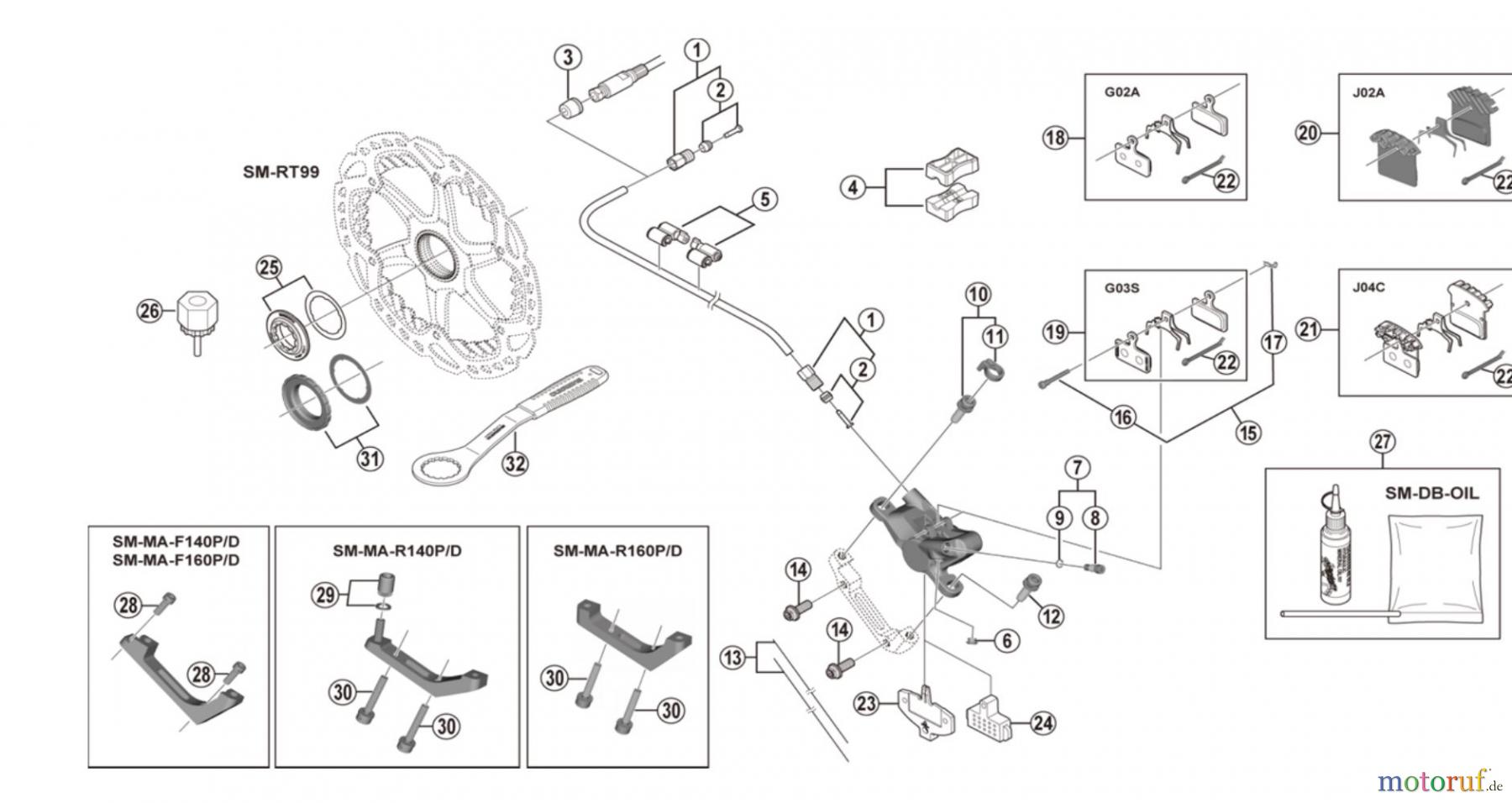  Shimano BR Brake - Bremse BR-RS785  Disc Brake